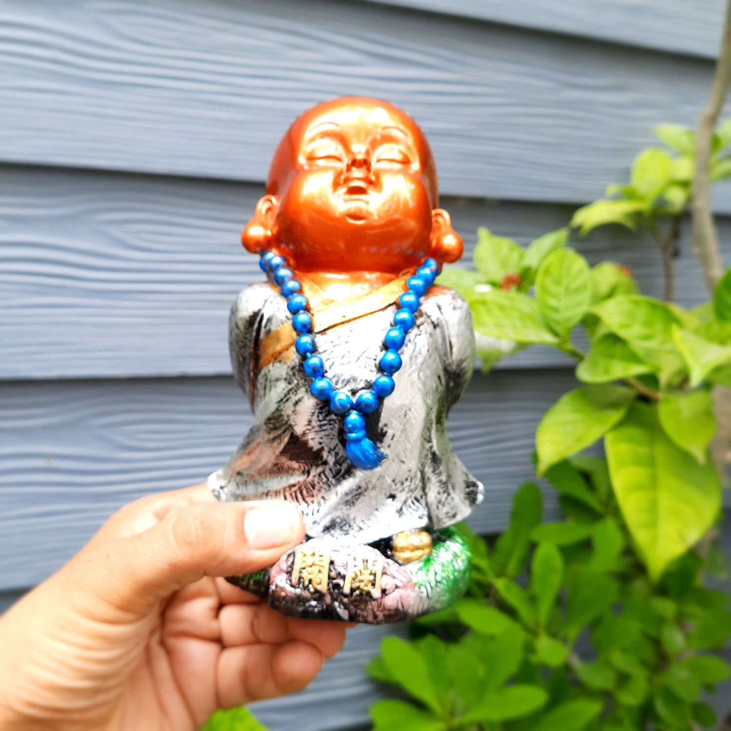 Buddha Baby Monk Showpiece | Feng Shui Decor - For Good Luck, Home, Table, Office Decor & Gift - 5 Inch (Set of 3) - Apkamart
