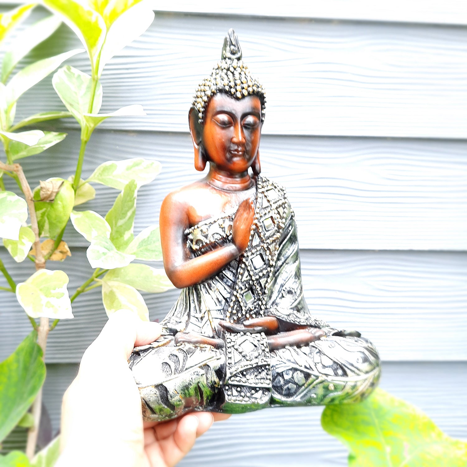 Buddha Statue | Lord Gautam Buddha in Meditation Showpiece - For Living Room, Home, Table, Shelf, Office Decor & Gift - 11 Inch - Apkamart