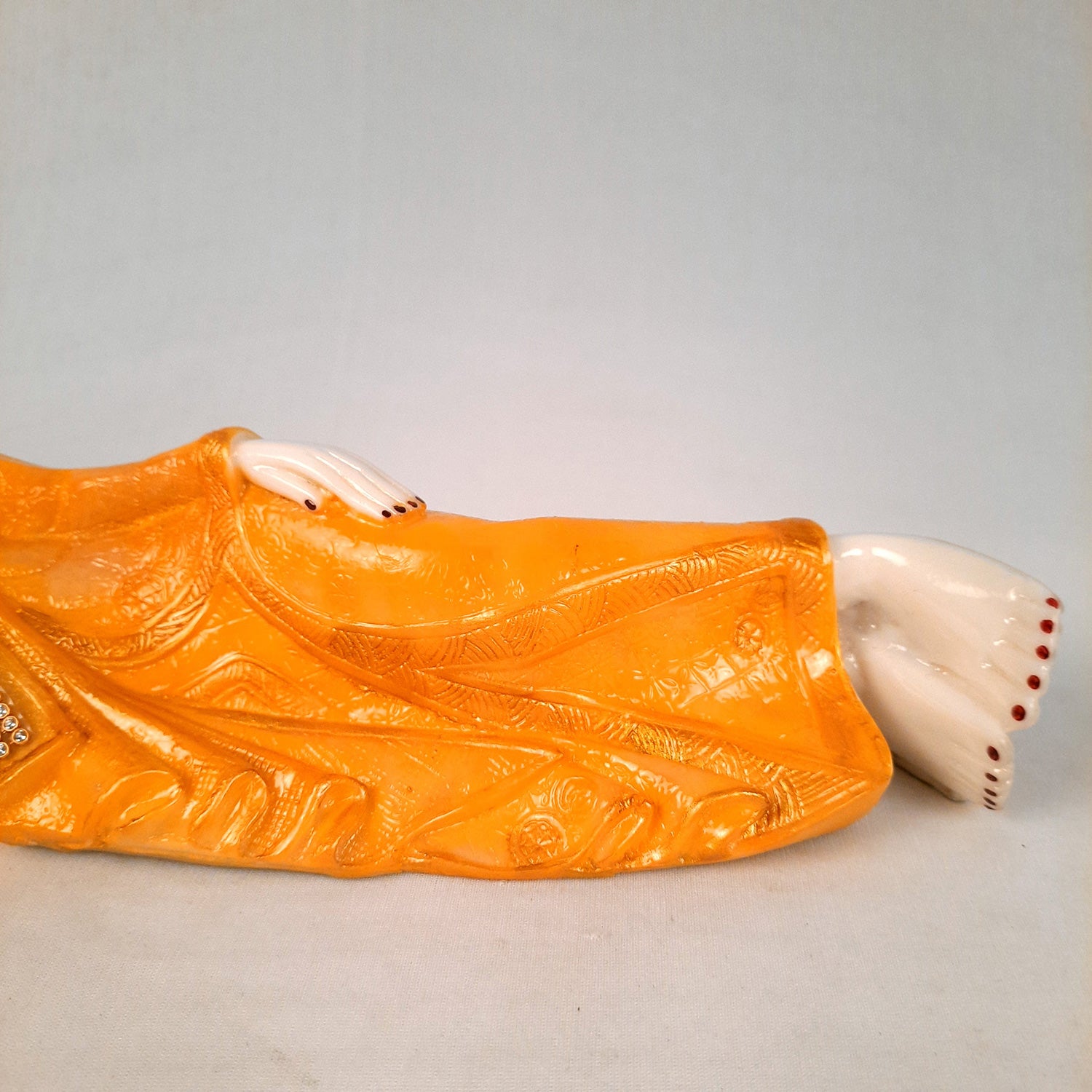 Buddha Statue | Lord Gautam Buddha Idol - In Relaxing Pose Showpiece - For Living room, Home, Table, Office Decor & Gift - 14 Inch - Apkamart