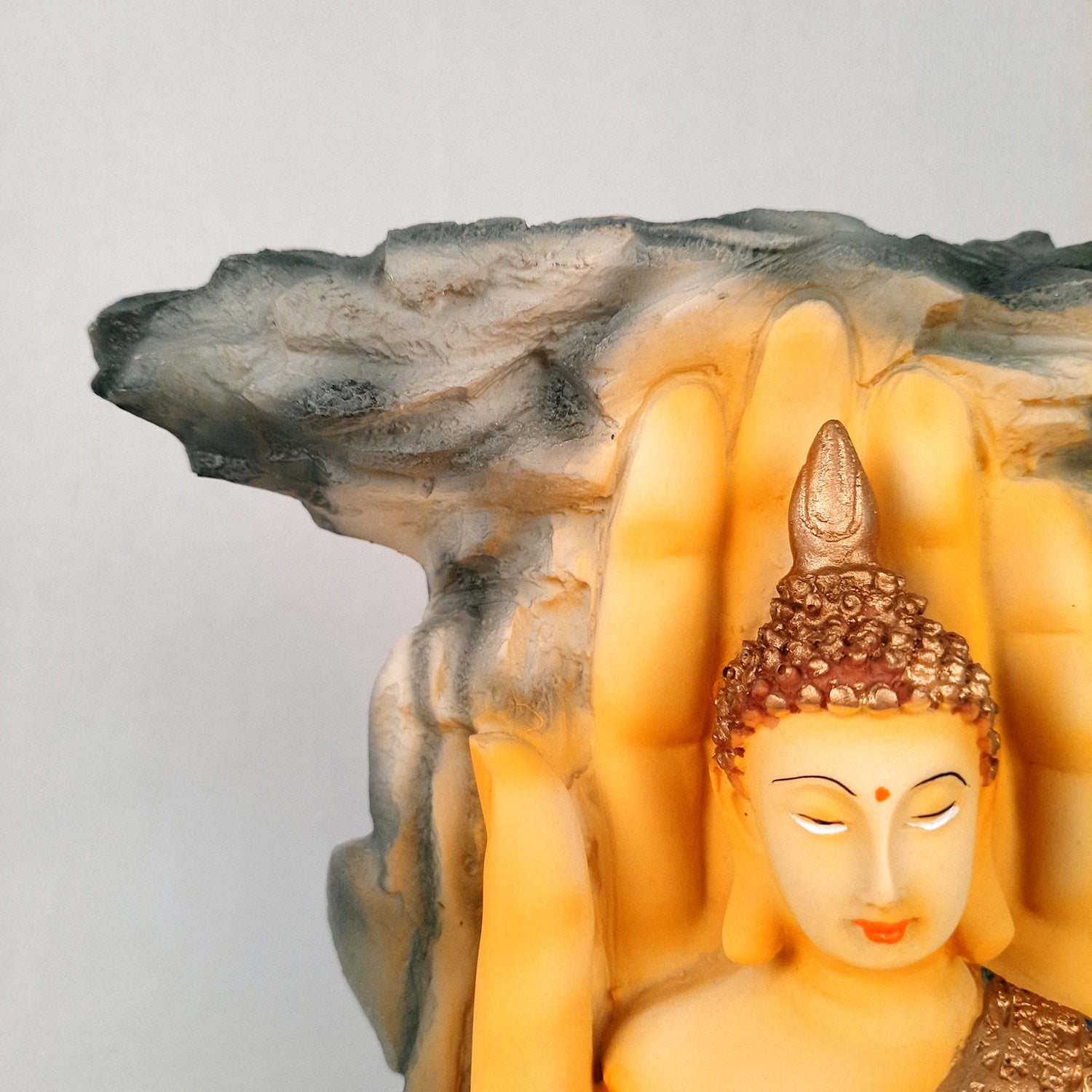 Buddha Showpiece Cum Vase |Flower Pot with Lord Gautam Buddha Showpiece - for Living Room, Home, Table, Office Decor & Gift- 11 inch- Apkamart