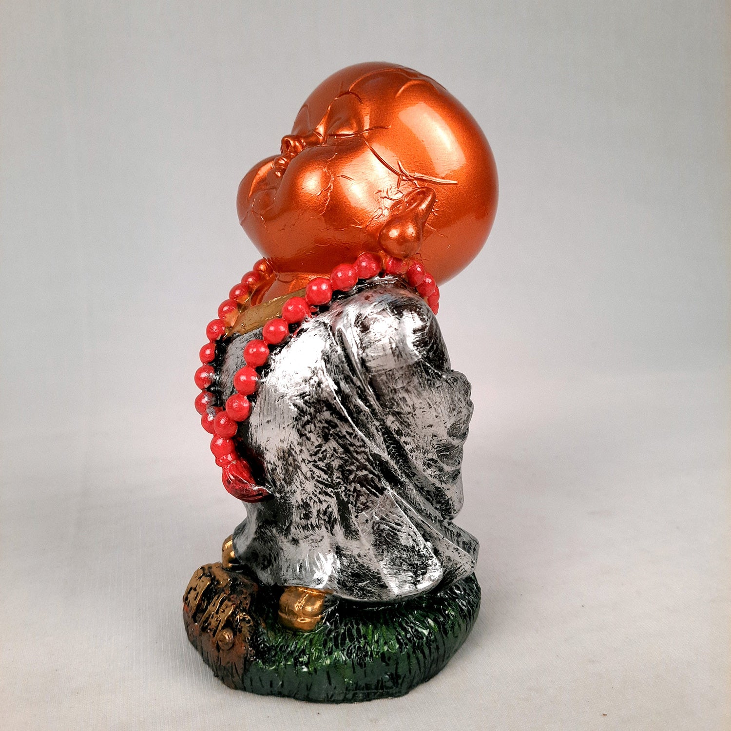 Baby Monk Showpiece Set | Buddha Feng Shui Decor - for Car Dashboard, Good Luck, Home, Table, Office Decor & Gift- 4 inch (Set of 3)- apkamart