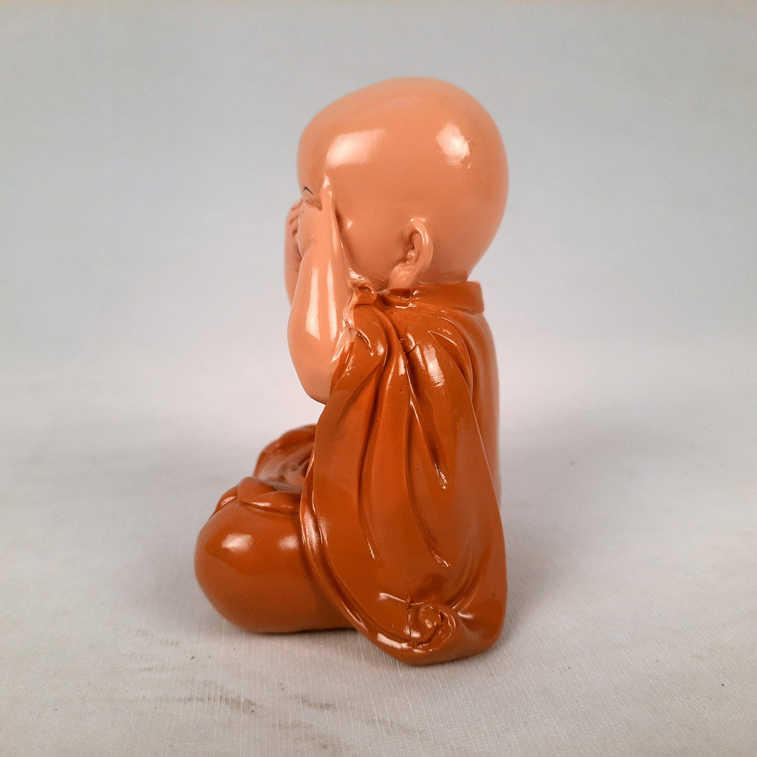 Buddha Baby Monk Showpiece | Feng Shui Decor - For Good Luck, Home, Table, Office Decor, Gift & Car Dashboard - 4 Inch - Apkamart