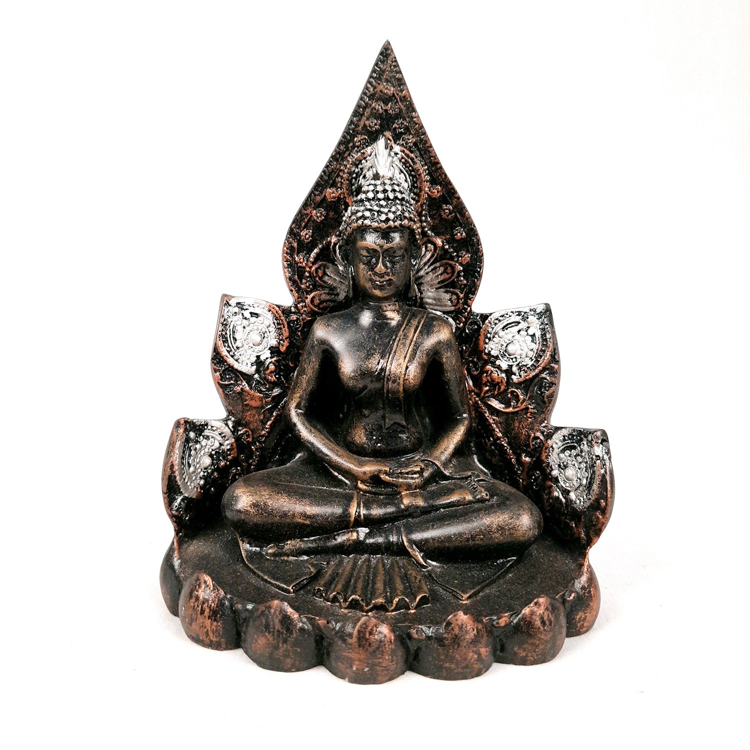 Buddha Statue | Lord Gautam Buddha in Meditation Showpiece - For Living room, Home, Table, Shelf, Office Decor & Gift -7 Inch - Apkamart