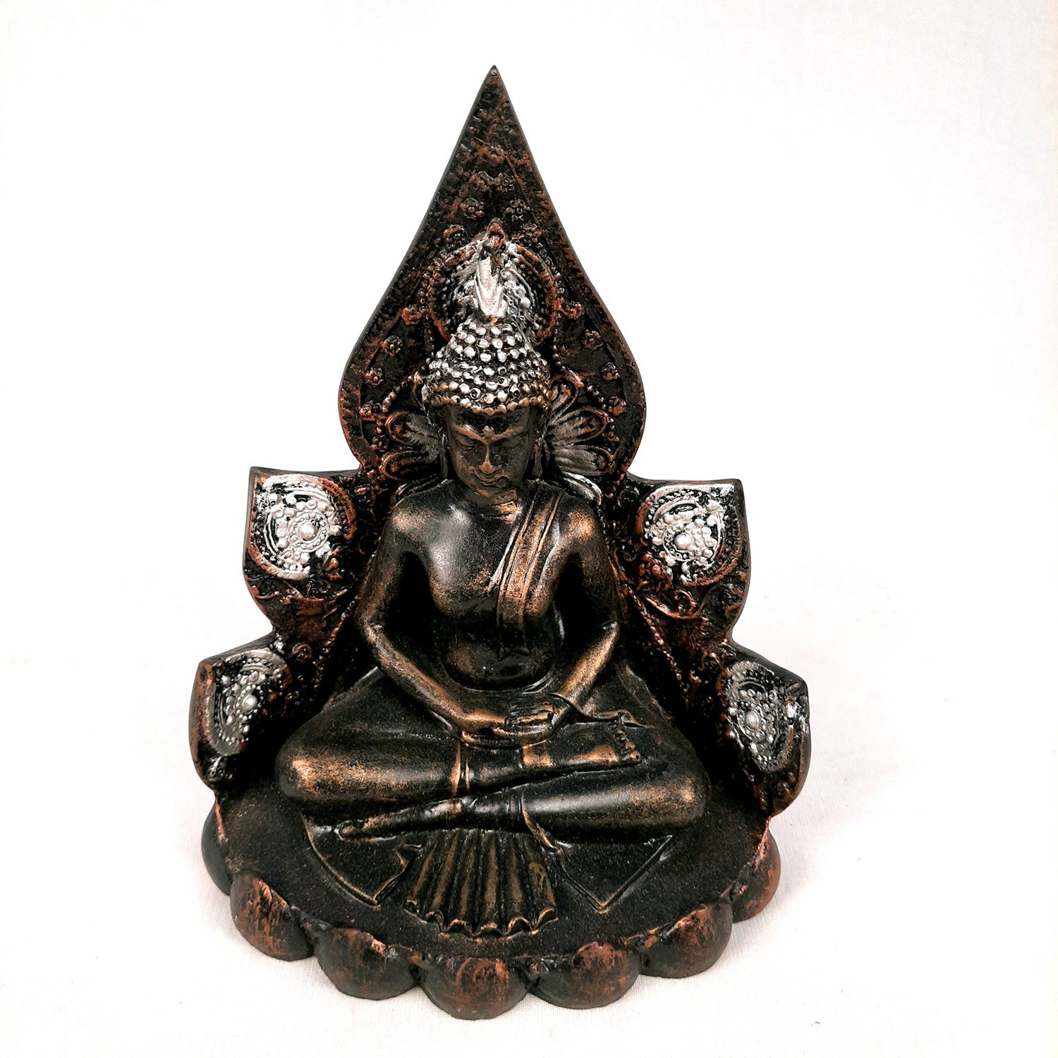 Buddha Statue | Lord Gautam Buddha in Meditation Showpiece - For Living room, Home, Table, Shelf, Office Decor & Gift -7 Inch - Apkamart