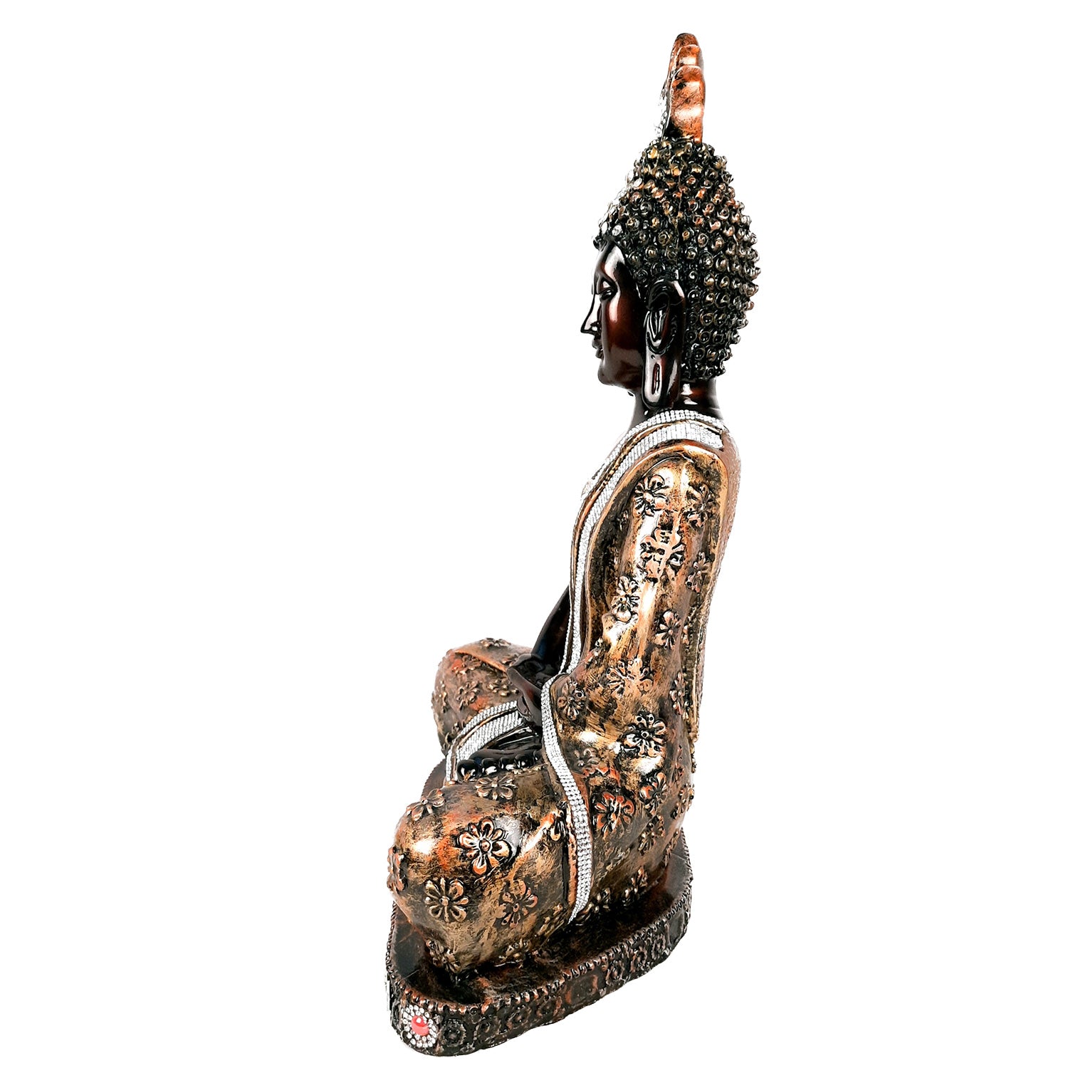Buddha In Meditation Statue | Lord Gautam Buddha Big Idol Showpiece - For Living room, Home, Table, Centerpiece, Meditation Room, Office Decor & Gift -18 Inch - Apkamart