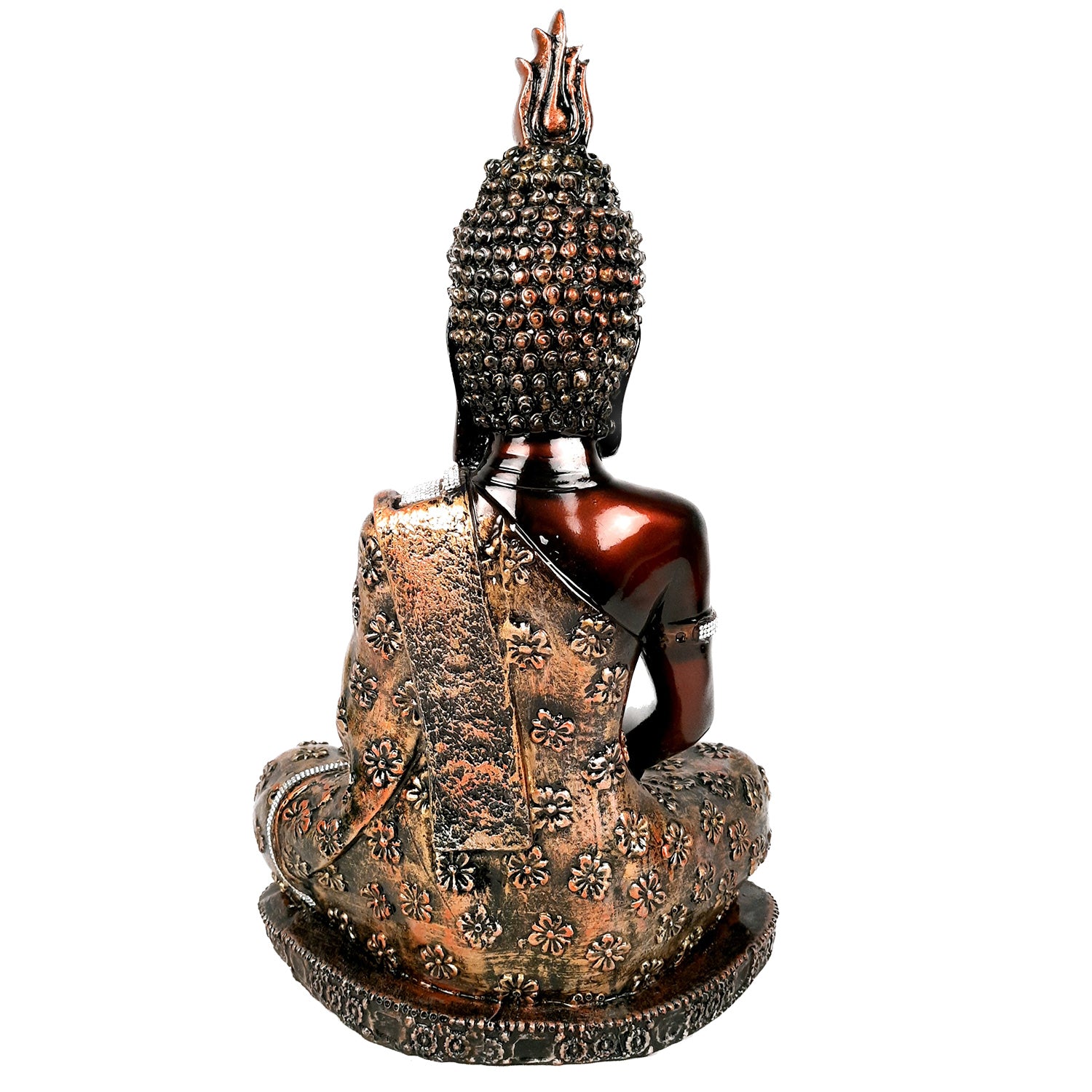 Buddha In Meditation Statue | Lord Gautam Buddha Big Idol Showpiece - For Living room, Home, Table, Centerpiece, Meditation Room, Office Decor & Gift -18 Inch - Apkamart