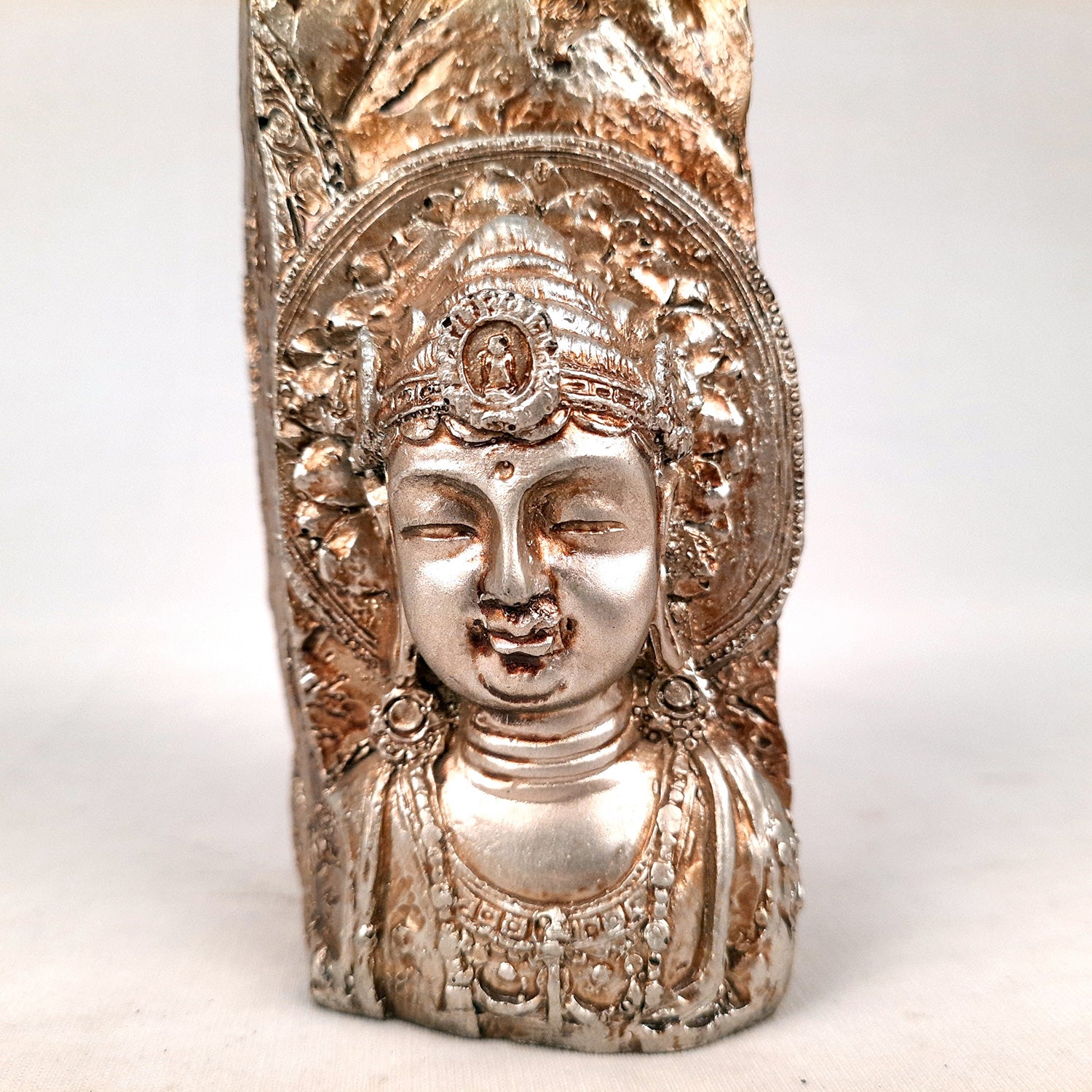 Tea Light Holder - Buddha Design | T Light Candle Stand - For For Home Decor, Living room, Table & Shelf Decor, Office, Decorative Item for Festivals & Gifts - 6 Inch - Apkamart