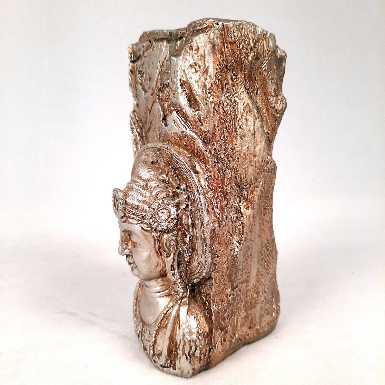 Tea Light Holder - Buddha Design | T Light Candle Stand - For For Home Decor, Living room, Table & Shelf Decor, Office, Decorative Item for Festivals & Gifts - 6 Inch - Apkamart