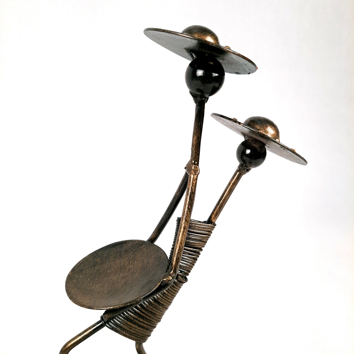 Tea Light Holder Cum Showpiece | T Light Candle Stand - Lady Holding Baby Design - For Home Decor, Living room, Table & Shelf Decor, Office, Decorative Item for Diwali & Gifts - 9 Inch - Apkamart