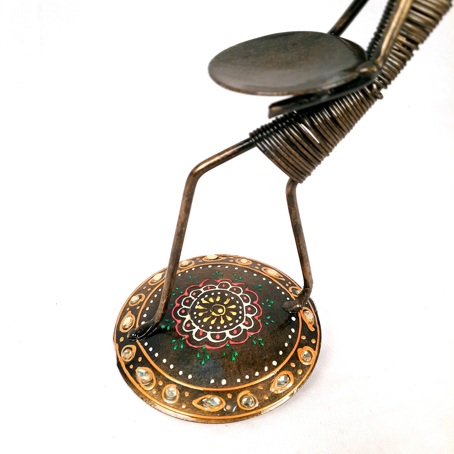 Tea Light Holder Cum Showpiece | T Light Candle Stand - Lady Holding Baby Design - For Home Decor, Living room, Table & Shelf Decor, Office, Decorative Item for Diwali & Gifts - 9 Inch - Apkamart