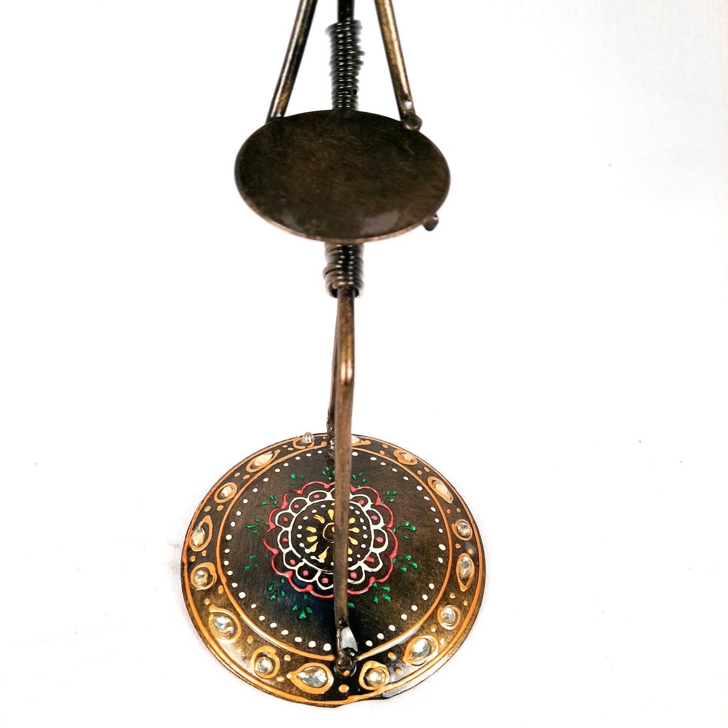 Tea Light Holder Cum Showpiece | T Light Candle Stand - Lady Holding Baby Design - For Home Decor, Living room, Table & Shelf Decor, Office, Decorative Item for Diwali & Gifts - 9 Inch - Apkamart