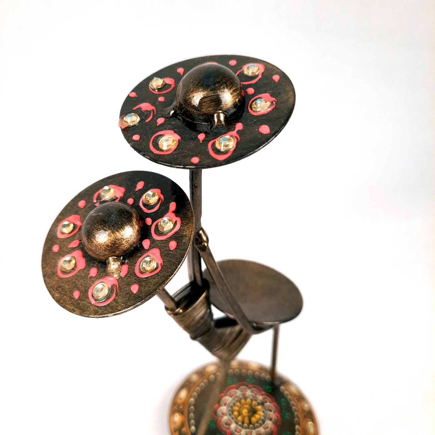 Tea Light Holder Cum Showpiece | T Light Candle Stand - Lady Holding Baby Design - For Home Decor, Living room, Table & Shelf Decor, Office, Decorative Item for Diwali & Gifts - 9 Inch - Apkamart