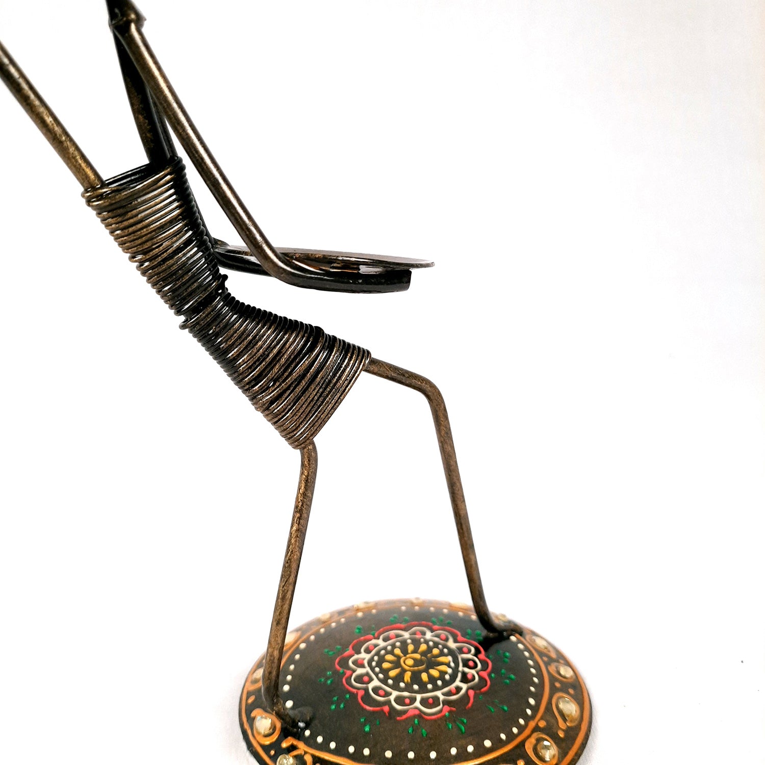 Tea Light Holder Cum Showpiece | T Light Candle Stand - Lady Holding Baby Design - For Home Decor, Living room, Table & Shelf Decor, Office, Decorative Item for Diwali & Gifts - 9 Inch - Apkamart