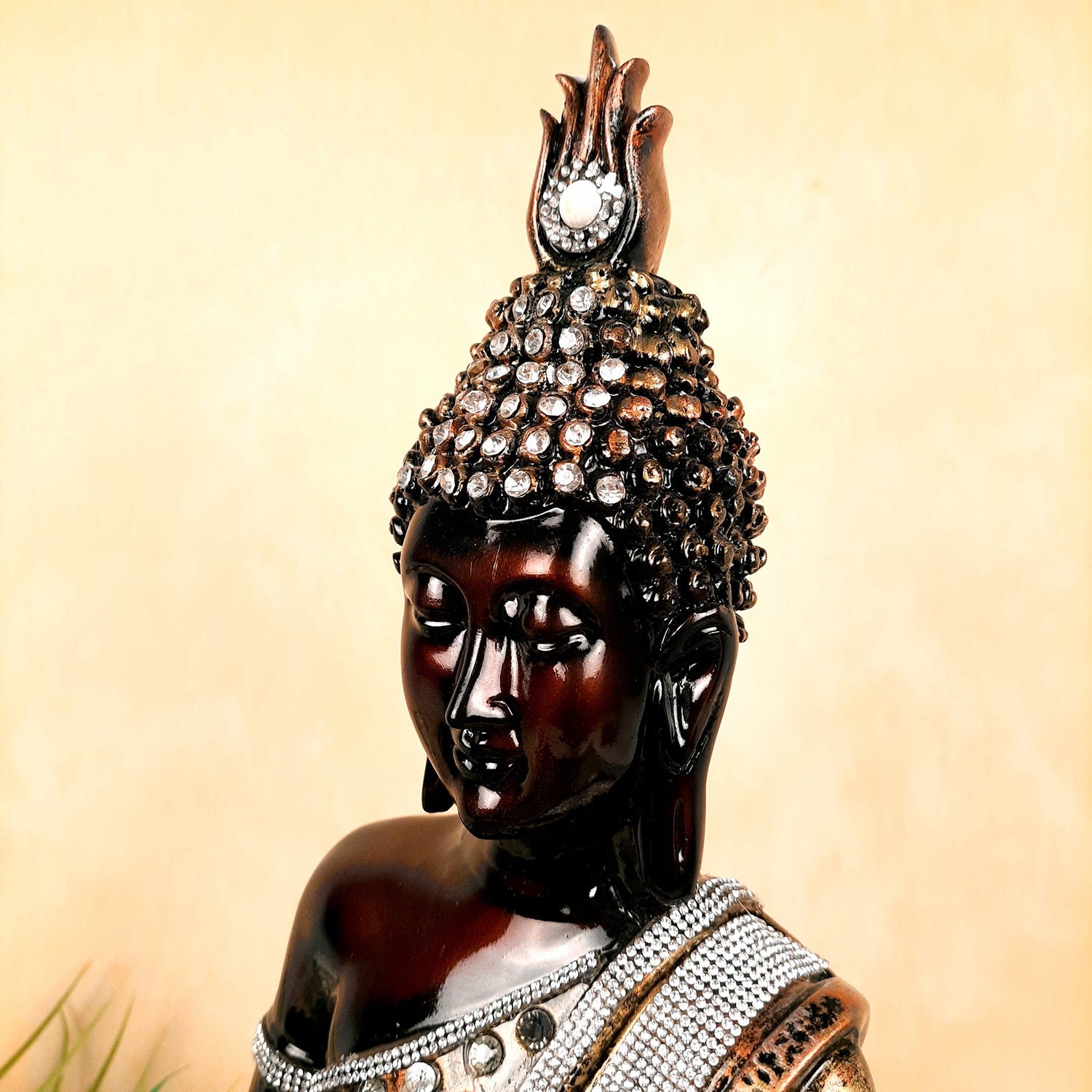 Buddha In Meditation Statue | Lord Gautam Buddha Big Idol Showpiece - For Living room, Home, Table, Centerpiece, Meditation Room, Office Decor & Gift -18 Inch - Apkamart