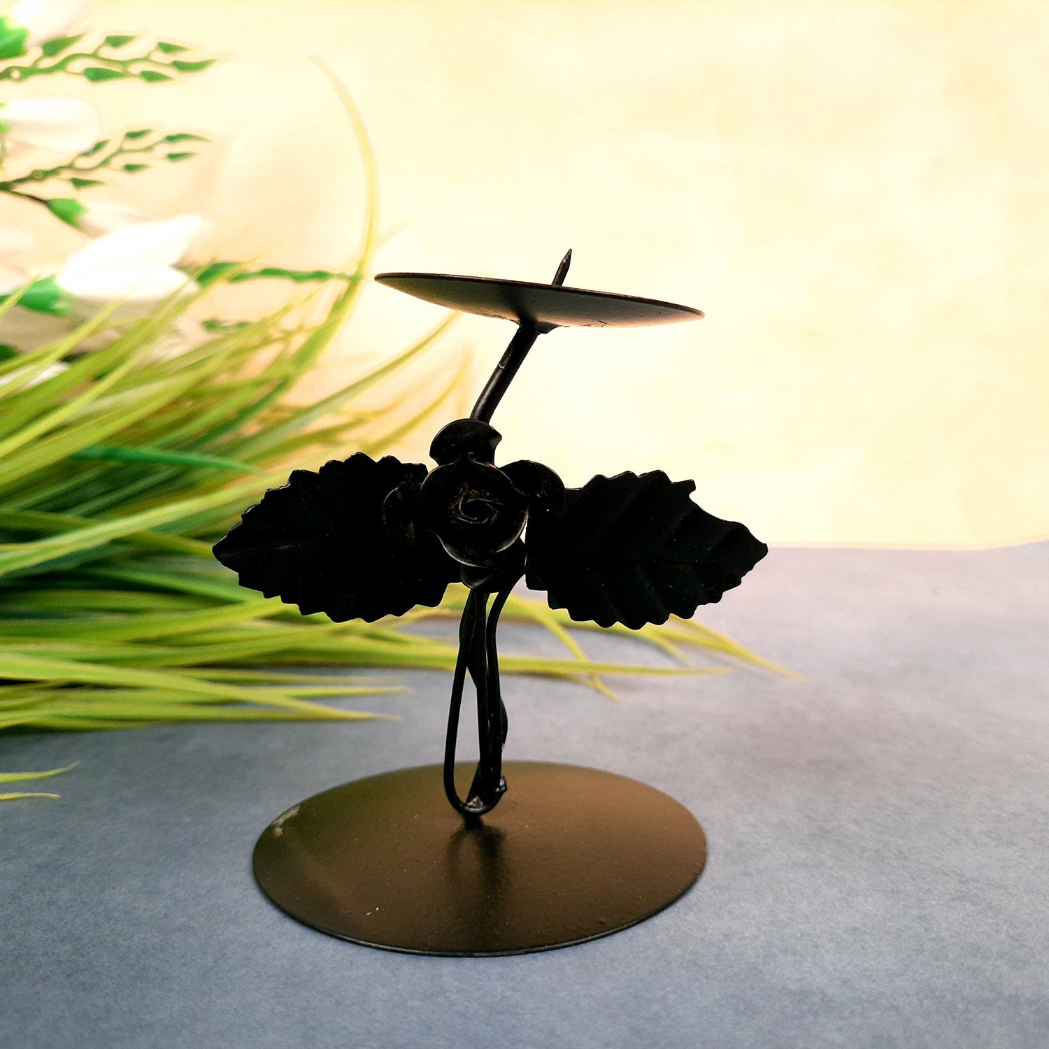 Candle Stand | Metal Tea Light Holder | T - Light Candle Stand - For Living Room, Home, Table, Shelf Decor & Gift - 4 inch - Apkamart