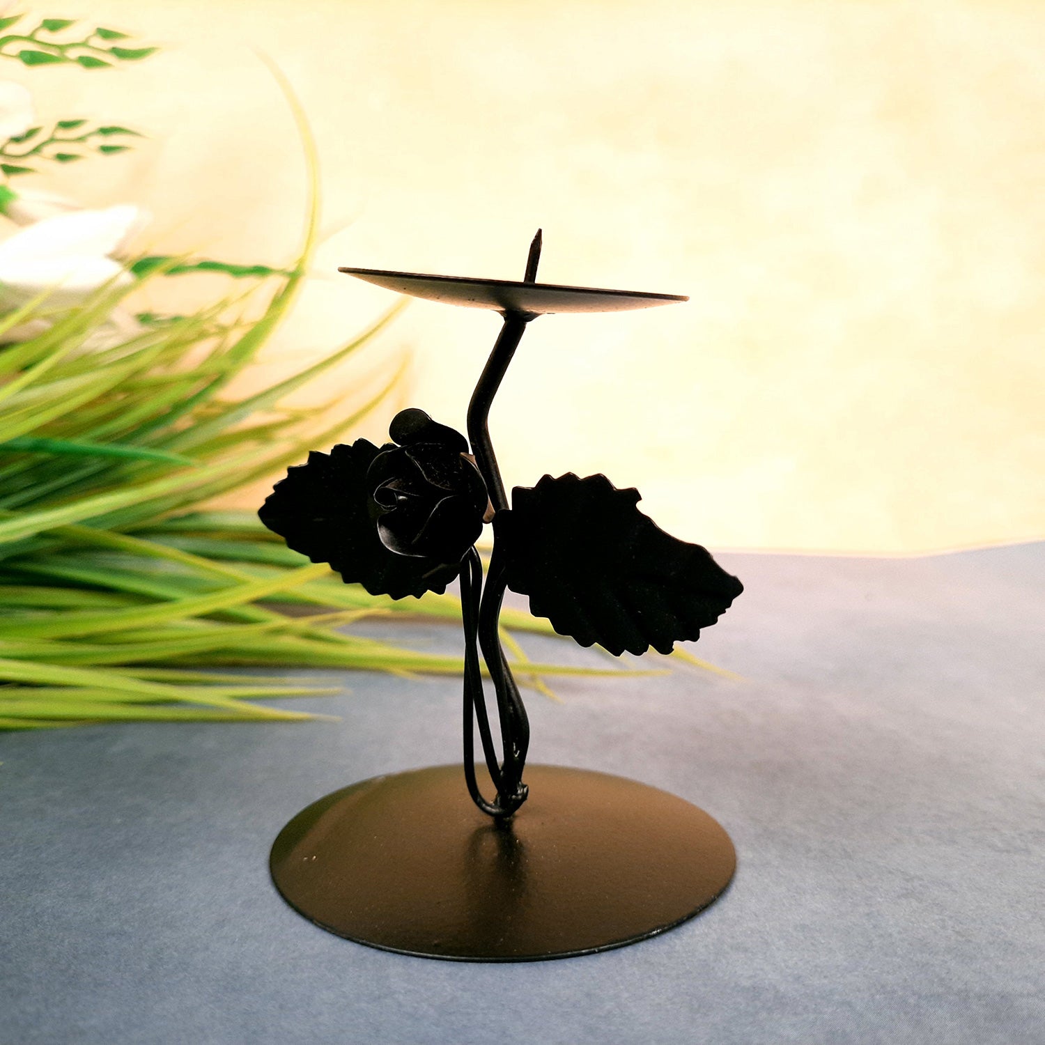 Candle Stand | Metal Tea Light Holder | T - Light Candle Stand - For Living Room, Home, Table, Shelf Decor & Gift - 4 inch - Apkamart