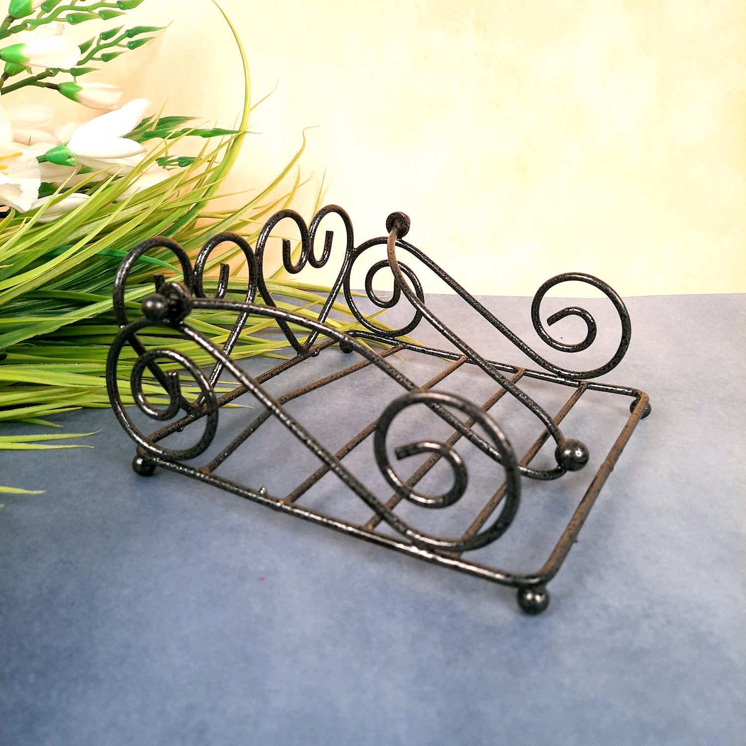 Napkin Holder | Tissue Paper Stand - For Dining Table, Kitchen, Bathroom, Center Table Decorative Items - 7 Inch - Apkamart