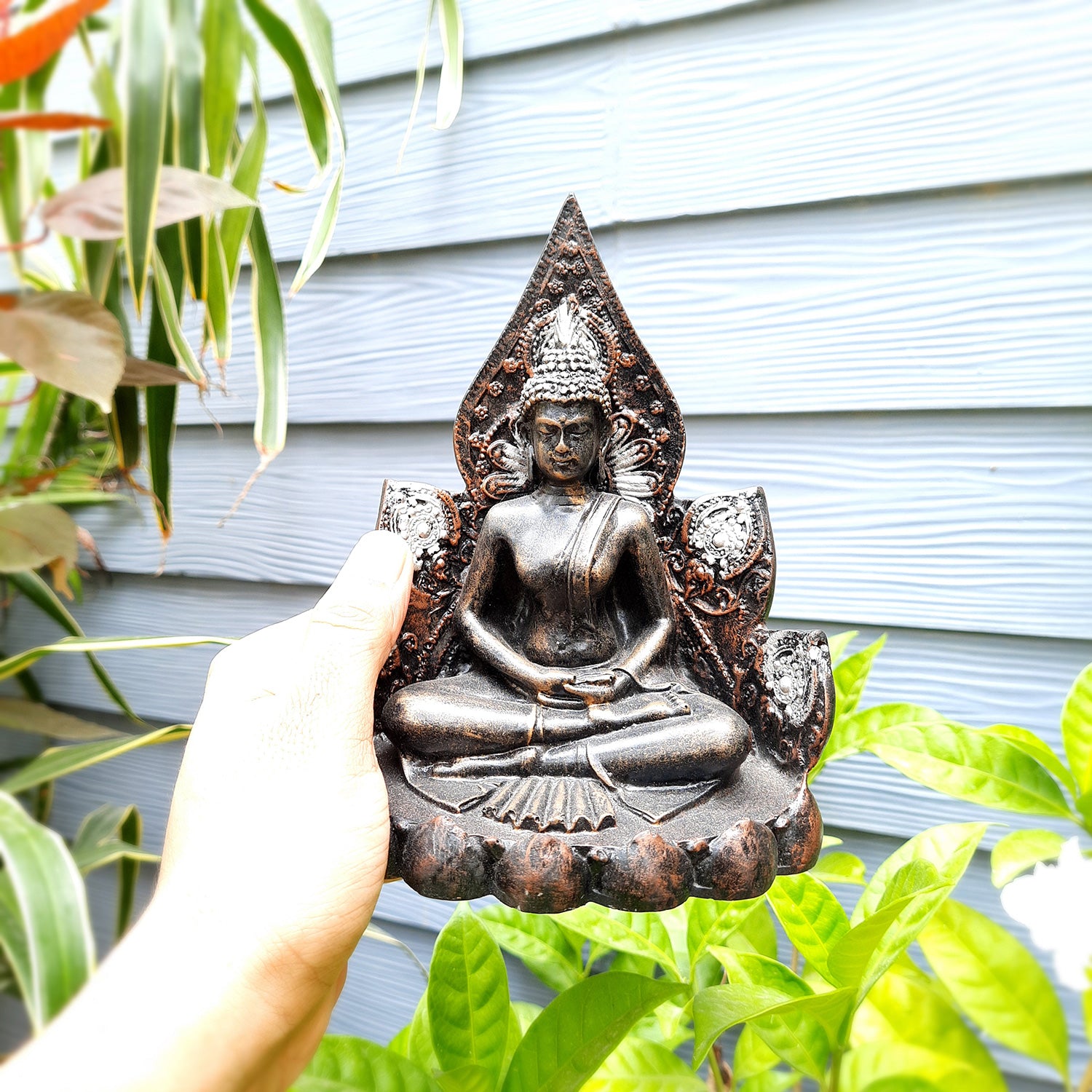 Buddha Statue | Lord Gautam Buddha in Meditation Showpiece - For Living room, Home, Table, Shelf, Office Decor & Gift -7 Inch - Apkamart