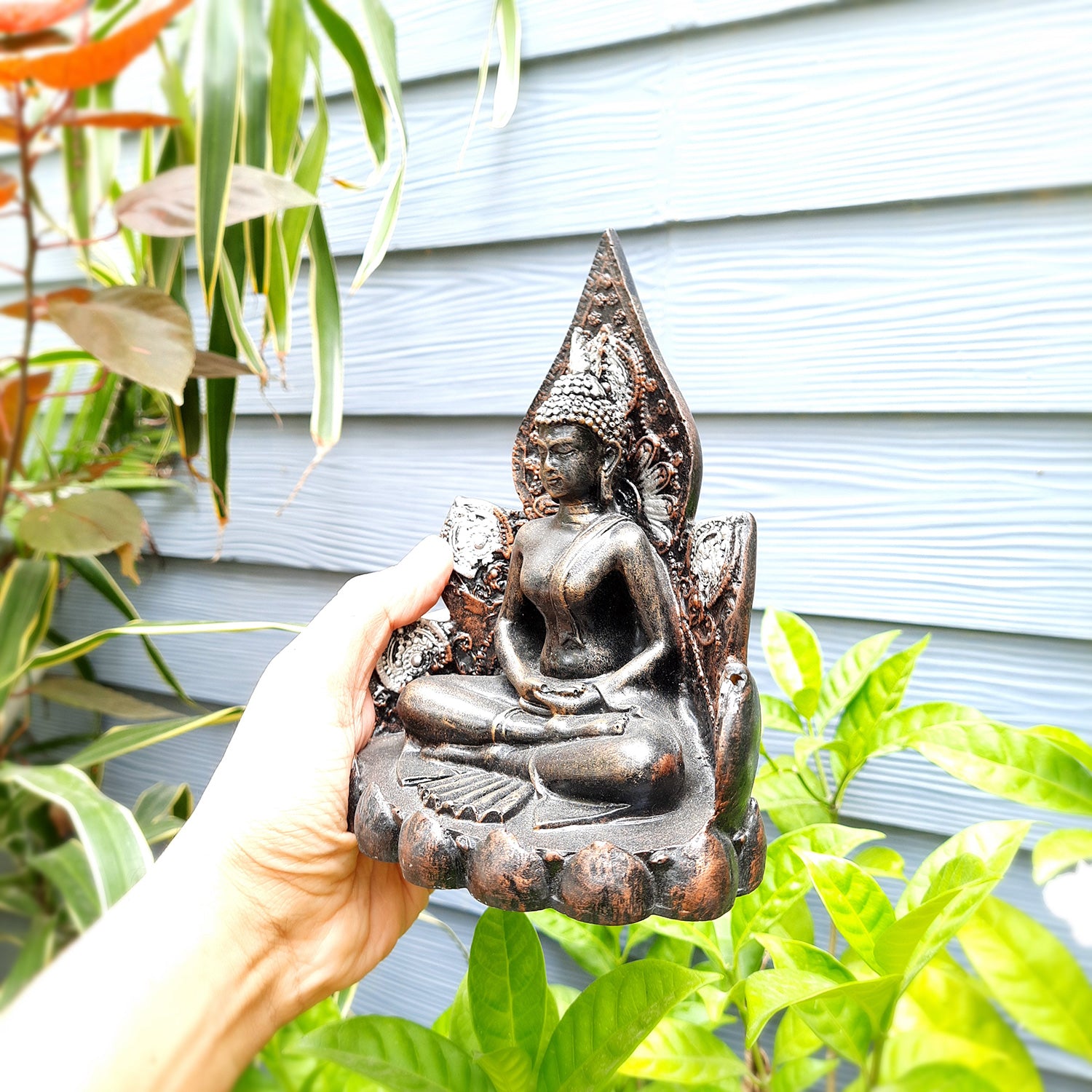 Buddha Statue | Lord Gautam Buddha in Meditation Showpiece - For Living room, Home, Table, Shelf, Office Decor & Gift -7 Inch - Apkamart