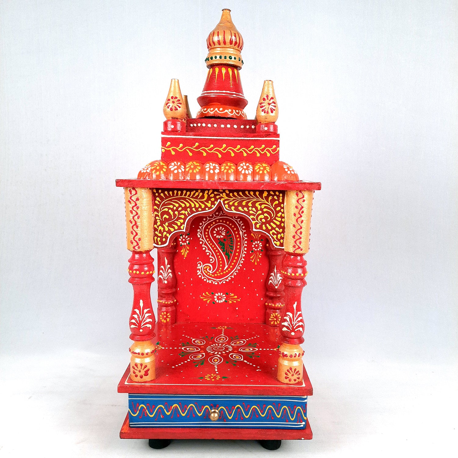 Wooden Temple for Home Big Size - Puja Mandir - 20 inch- Apkamart