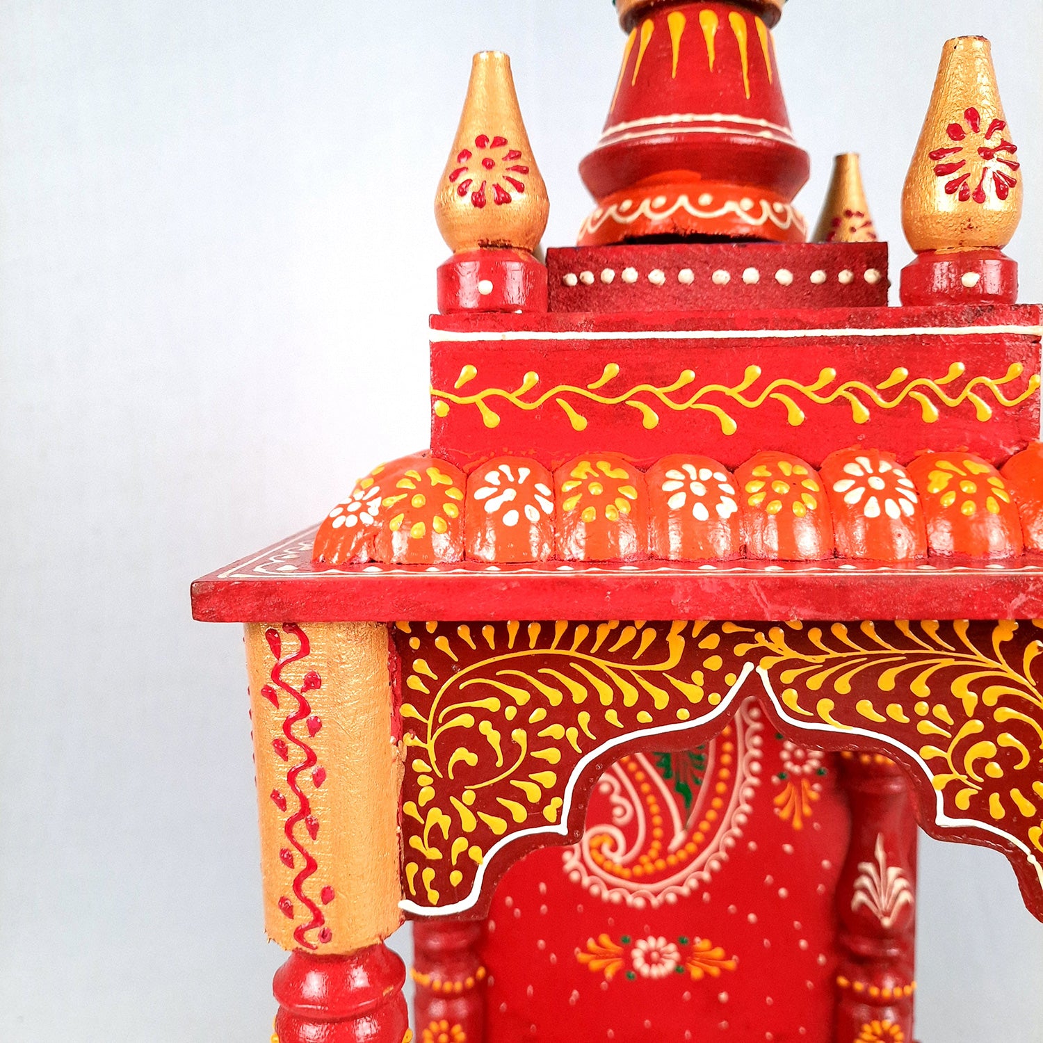 Wooden Temple for Home Big Size - Puja Mandir - 20 inch- Apkamart