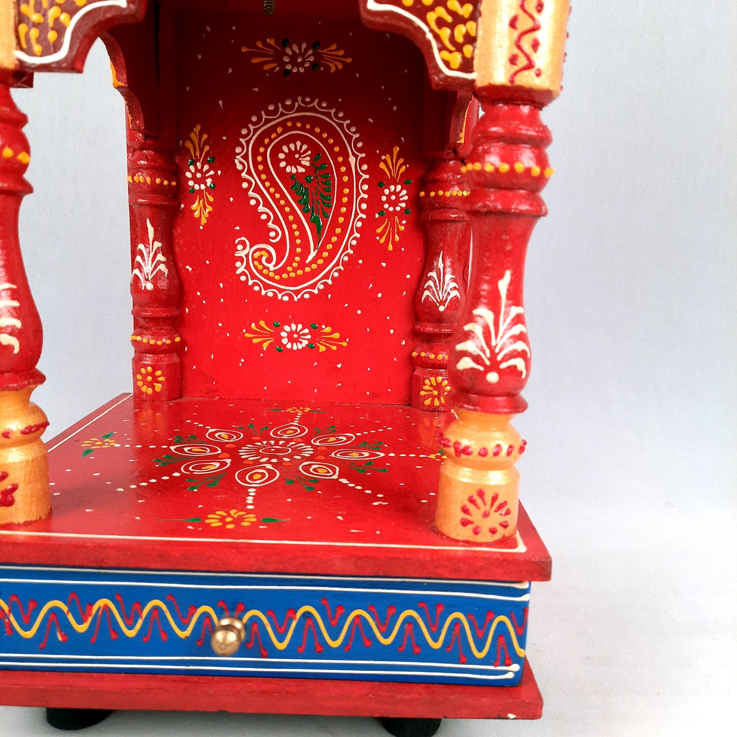 Wooden Temple for Home Big Size - Puja Mandir - 20 inch- Apkamart