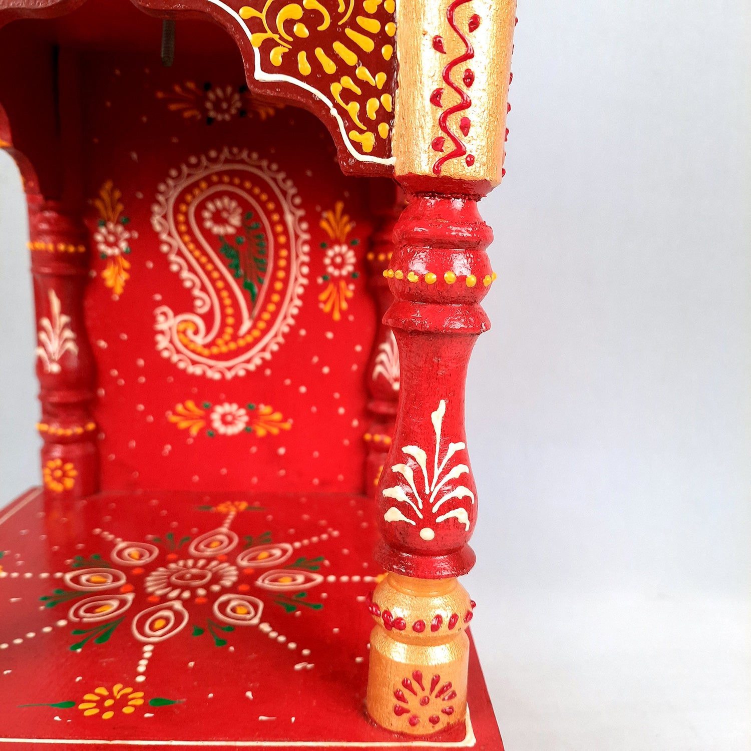 Wooden Temple for Home Big Size - Puja Mandir - 20 inch- Apkamart