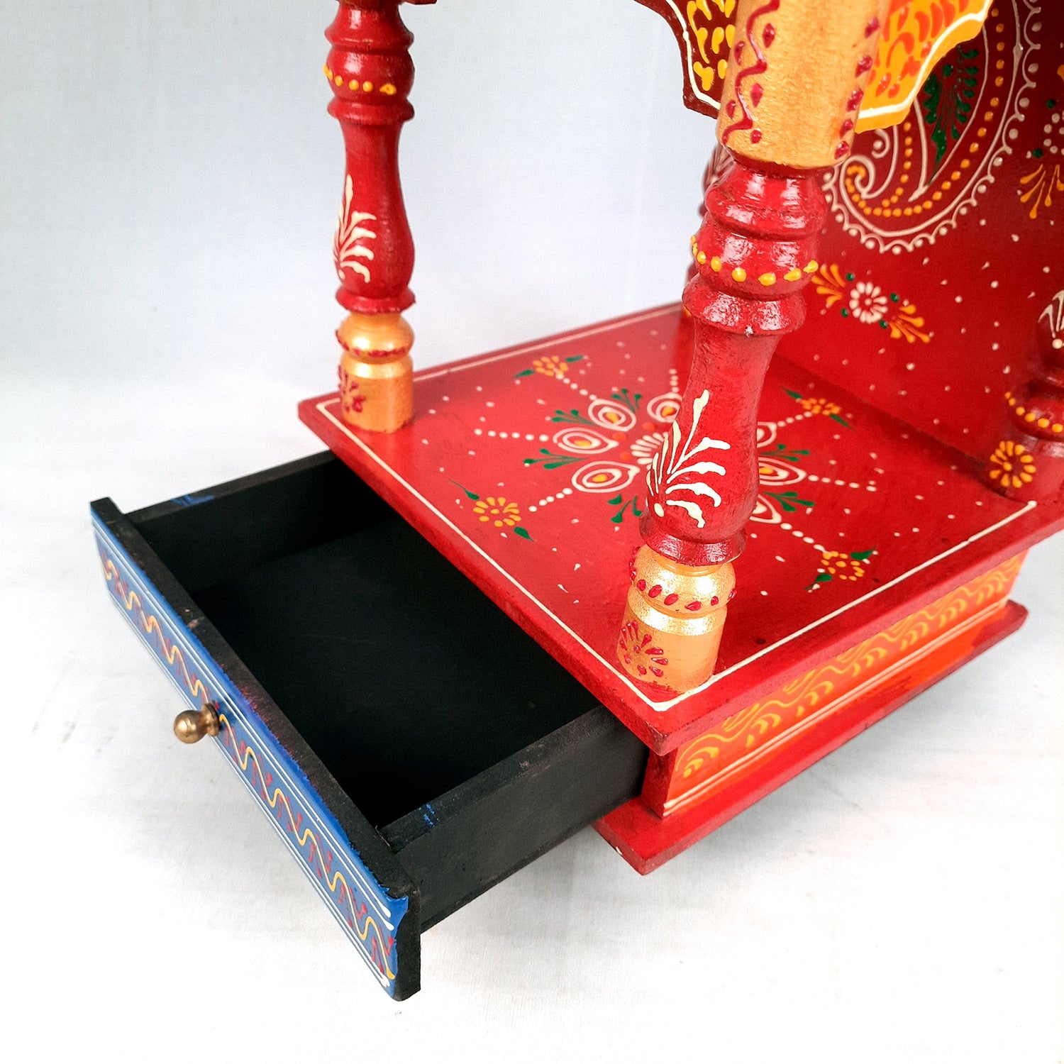 Wooden Temple for Home Big Size - Puja Mandir - 20 inch- Apkamart