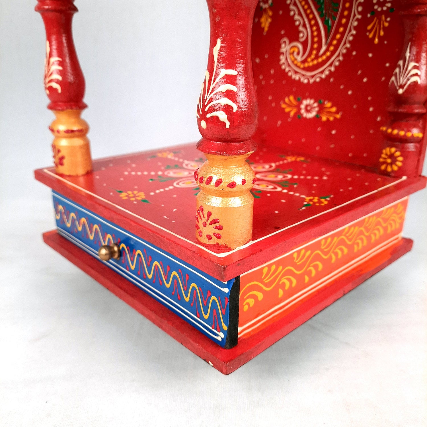 Wooden Temple for Home Big Size - Puja Mandir - 20 inch- Apkamart