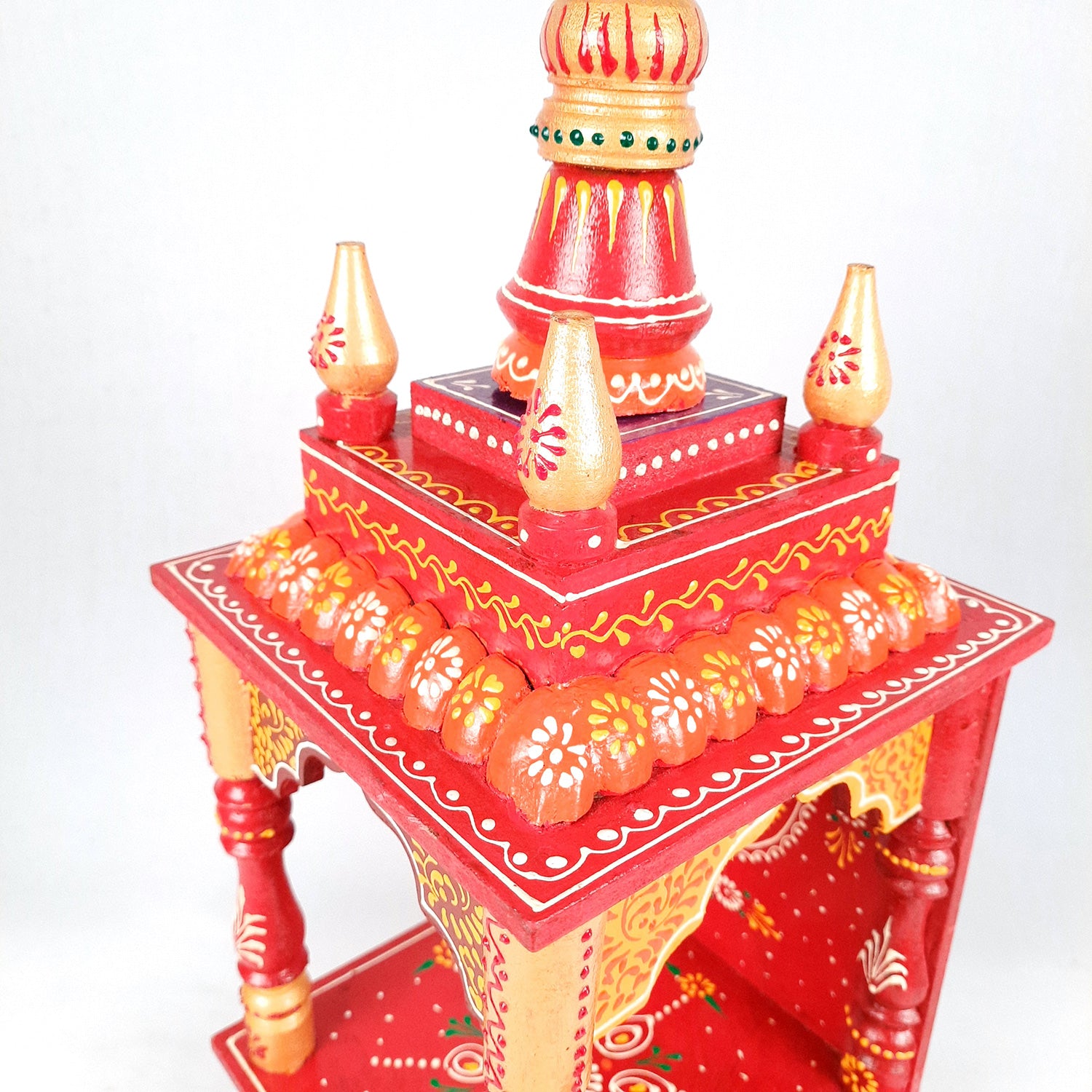 Wooden Temple for Home Big Size - Puja Mandir - 20 inch- Apkamart
