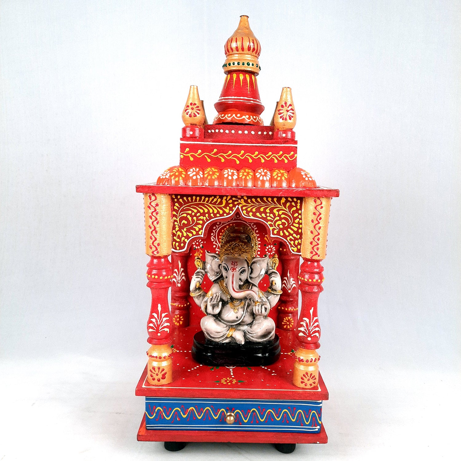 Wooden Temple for Home Big Size - Puja Mandir - 20 inch- Apkamart