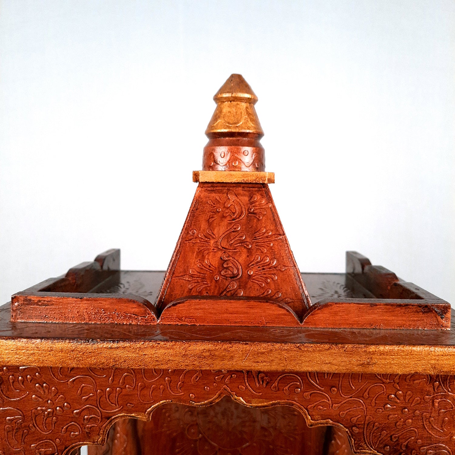 Wooden Temple for Home Big Size - Shelf with Doors - 23 Inch- Apkamart