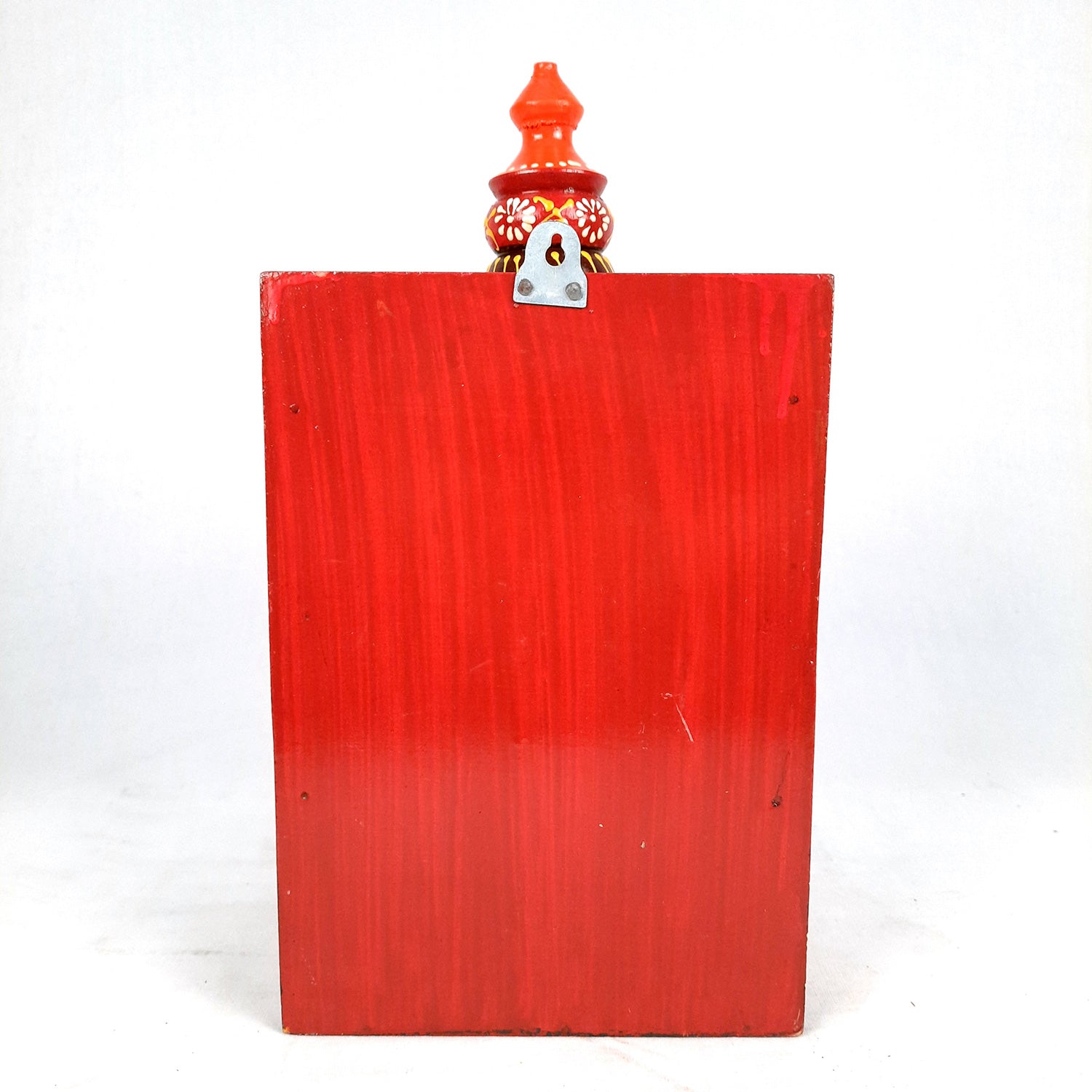 Pooja Mandir | Home Temple Wooden With Storage Drawer | Puja Stand / Mandap Wall Hanging – For Home, Ghar, Office, Shop - 14 inch - Apkamart