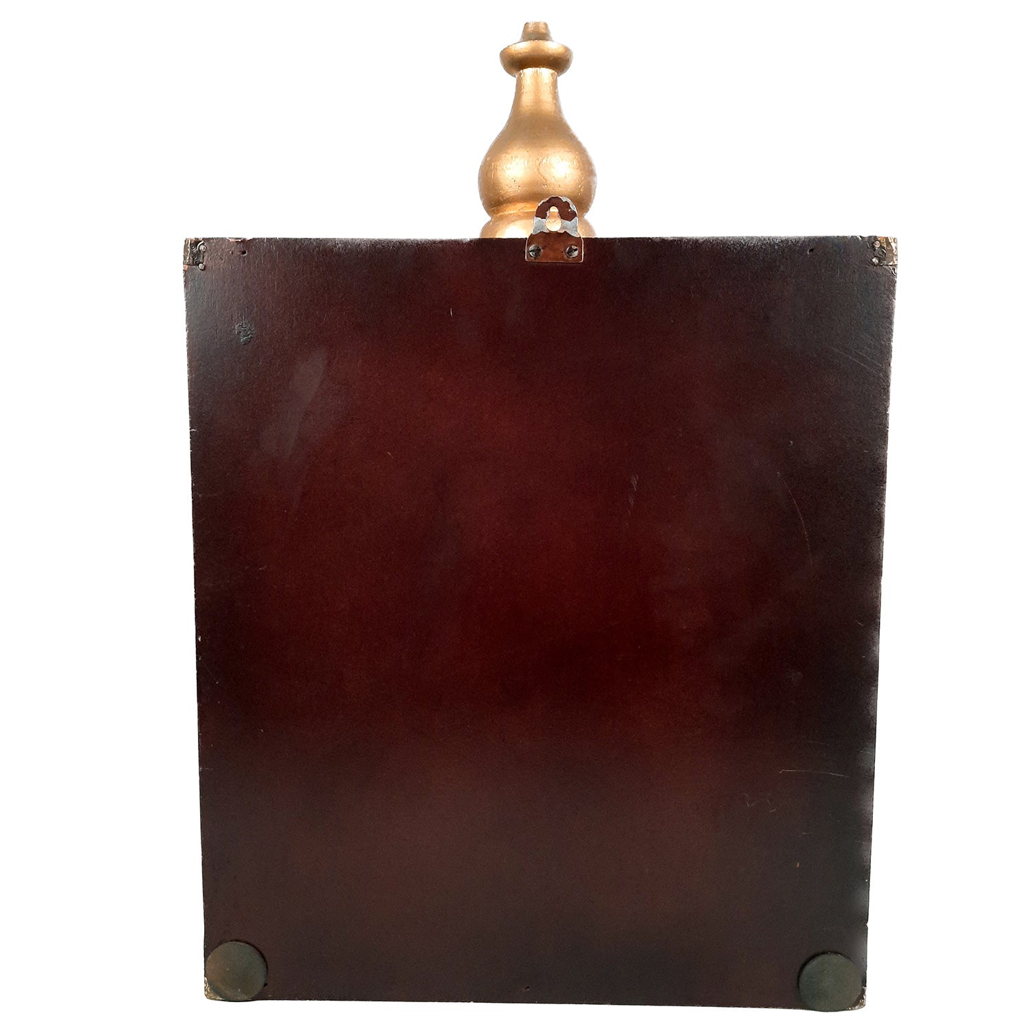 Pooja Mandir | Home Temple With Premium Wood Finish | Brass Puja Stand / Unit Wall Hanging – For Home, Ghar, Office, Shop - 18 inch - Apkamart