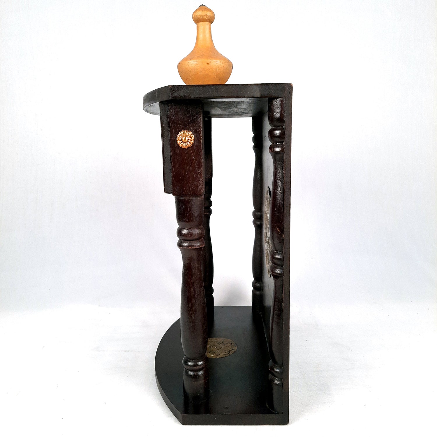 Pooja Mandir Antique | Home Temple with Wooden Rustic Look | Puja Stand/Unit – for Home, Ghar, Office, Shop - 16 inch- apkamart