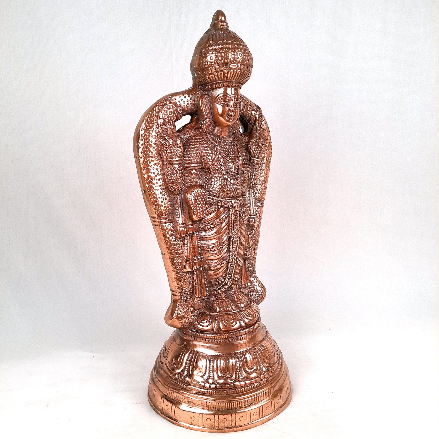 Lord Vishnu Statue Idol | Lord Vishnu Ji Murti - For Puja, Temple, Home Decora & Gift - 20 Inch - apkamart