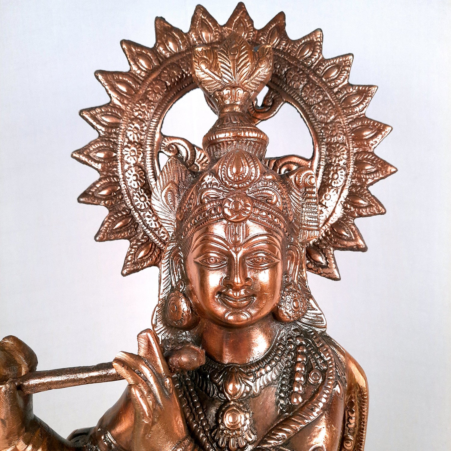 Lord Krishna Statue | Shri Krishna Idol | Krishna Ji Murti Big Size - For Pooja, Temple, Office & Home Decor - 31 Inch - Apkamart