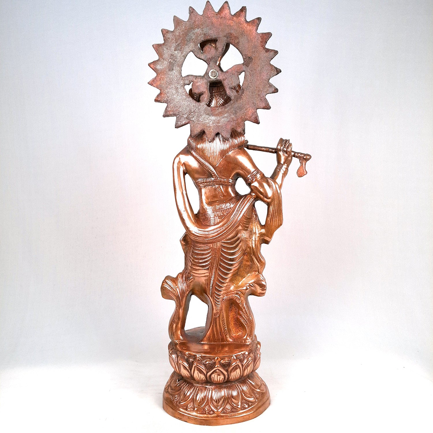 Lord Krishna Statue | Shri Krishna Idol | Krishna Ji Murti Big Size - For Pooja, Temple, Office & Home Decor - 31 Inch - Apkamart