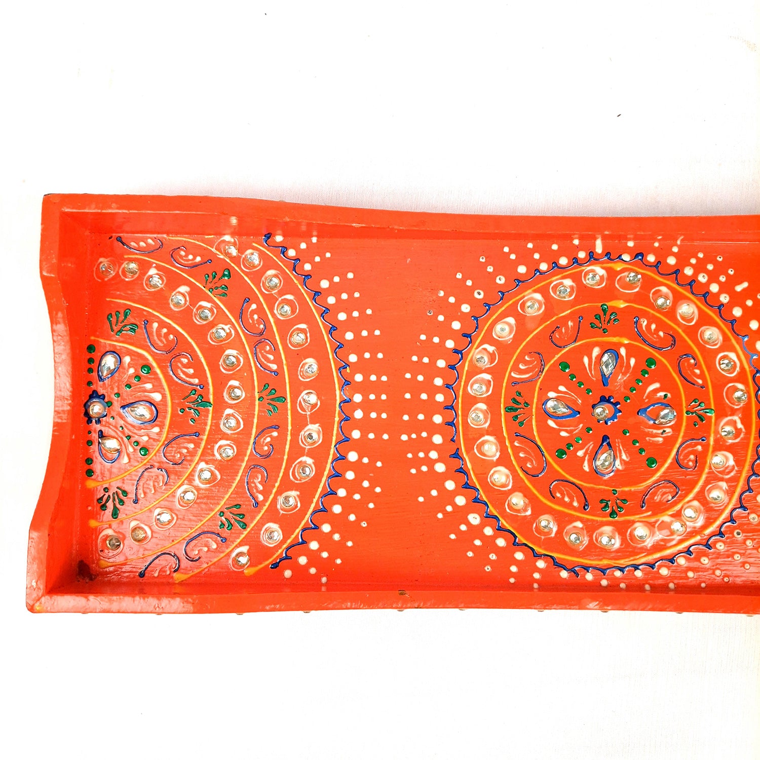 Serving Tray Wooden With Four Steel Bowls & Lid | Snack & Dry Fruit Serving Tray - For Home, Dining Table, Kitchen Decor | Wedding & Housewarming Gift