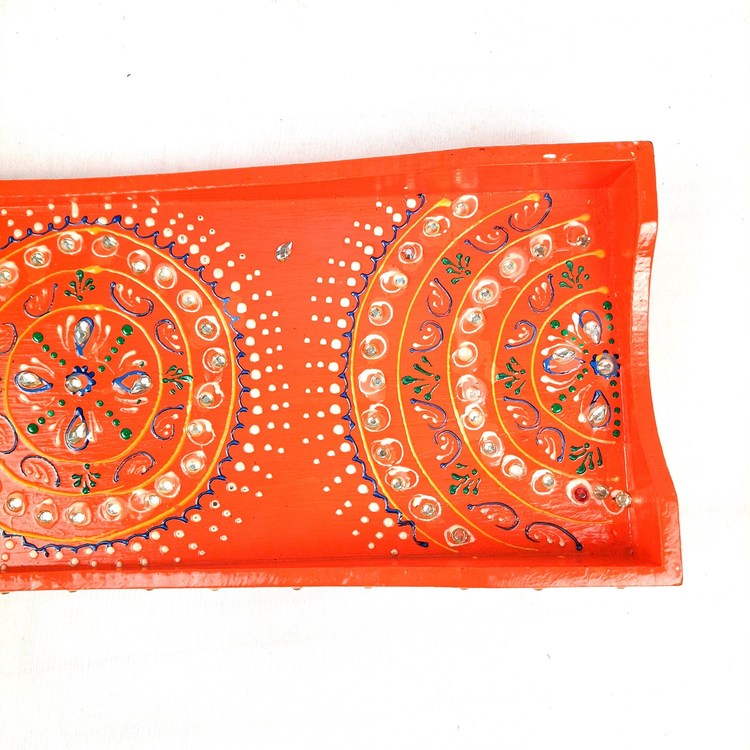 Serving Tray Wooden With Four Steel Bowls & Lid | Snack & Dry Fruit Serving Tray - For Home, Dining Table, Kitchen Decor | Wedding & Housewarming Gift