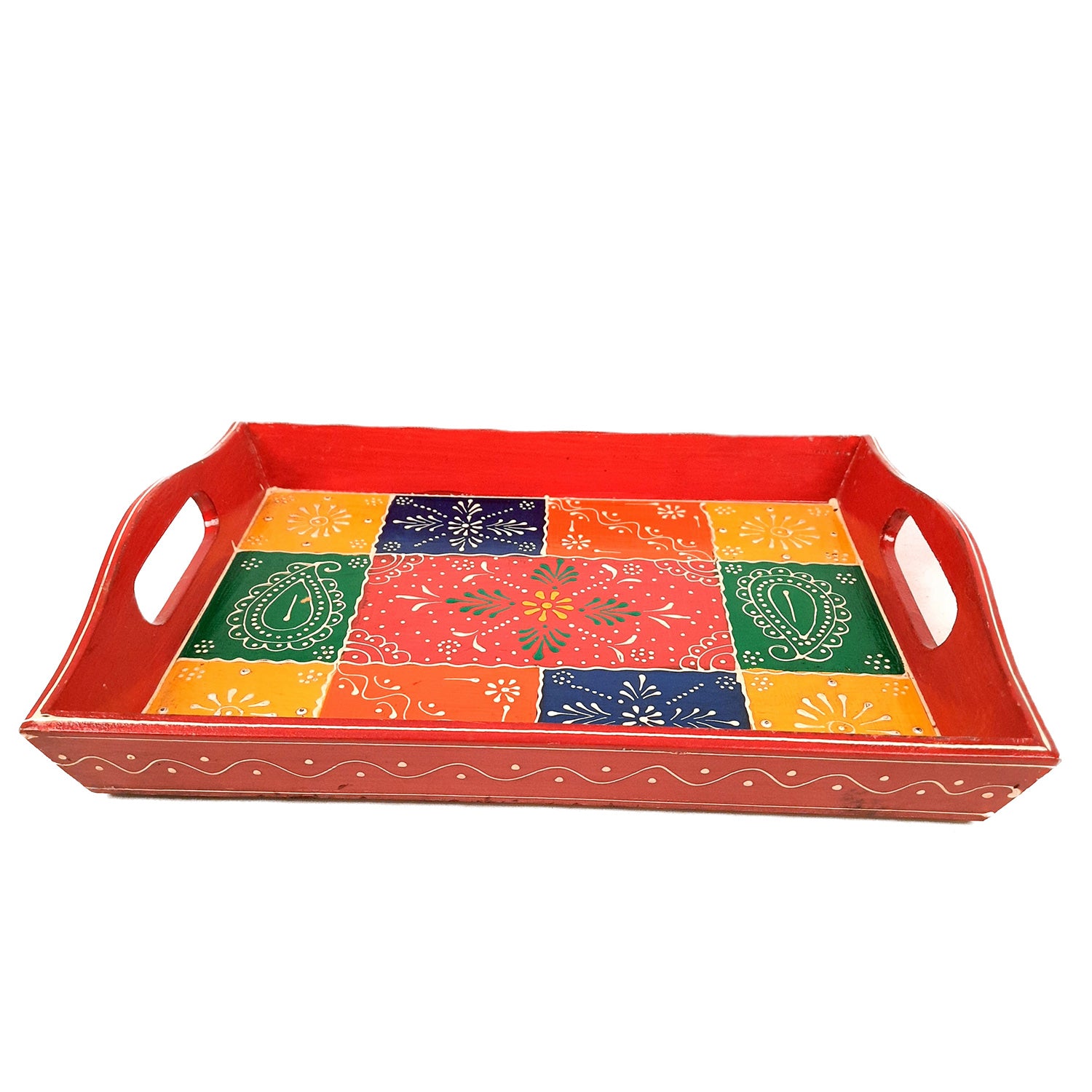 Decorative Serving Tray | Tray for office & Home - Set of 2- Apkamart