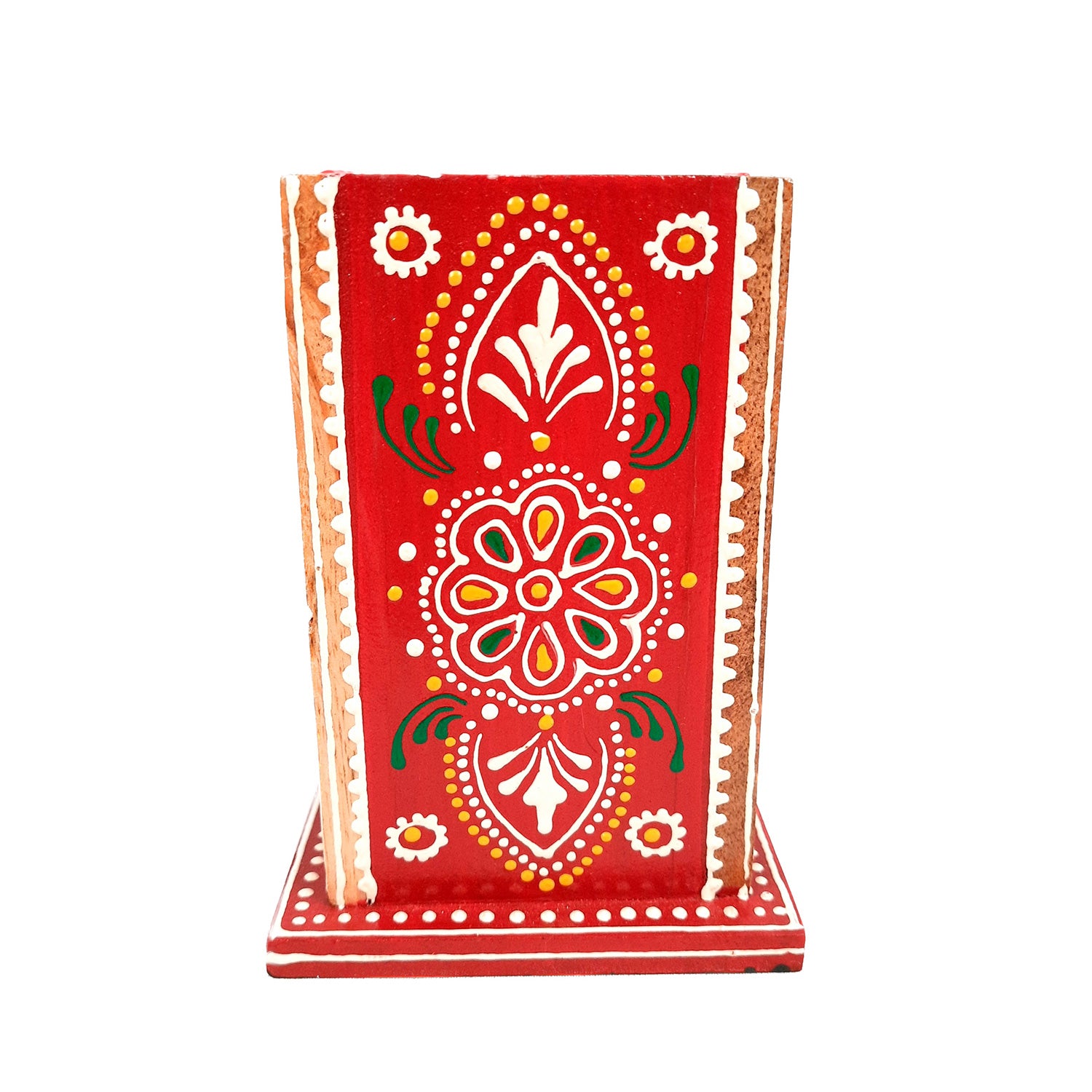 Wooden Pen Holder -Pen Pencil Holder -for Study Table - 5 Inch- Apkamart