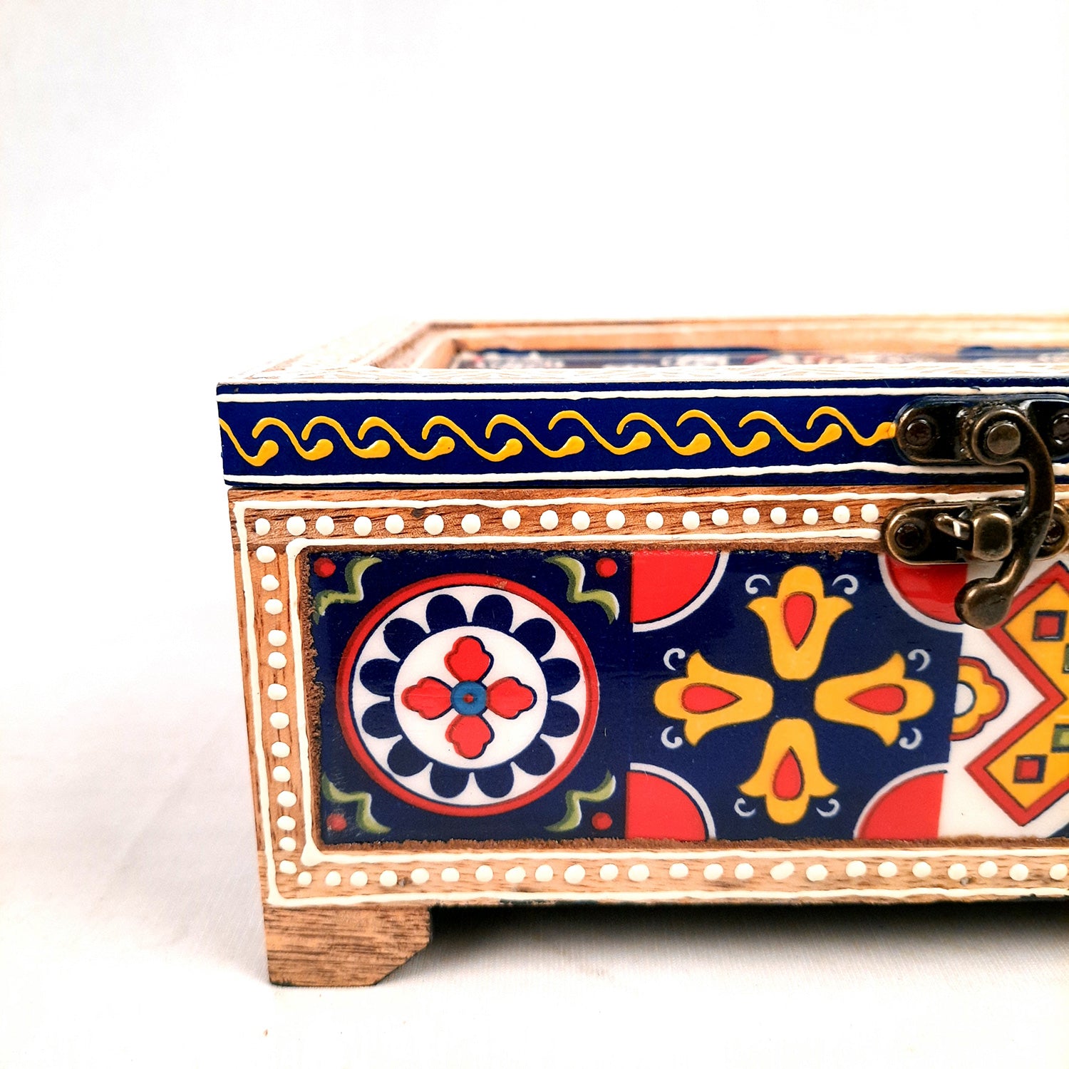 Paper Napkin Holder - For Table & Home Decor - 4 inch- Blue- Apkamart