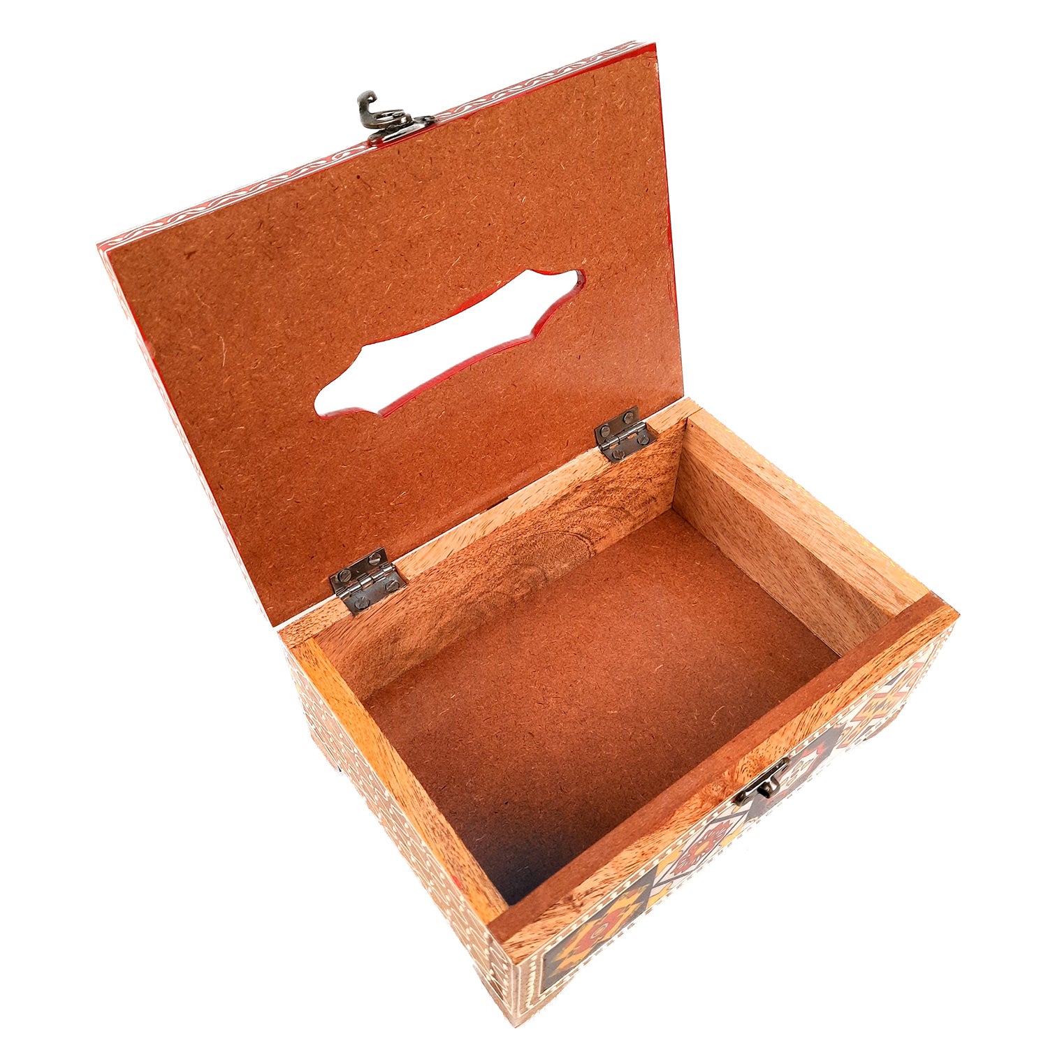 Paper Napkin Holder - For Table & Home Decor -4 Inch (Red)- Apkamart