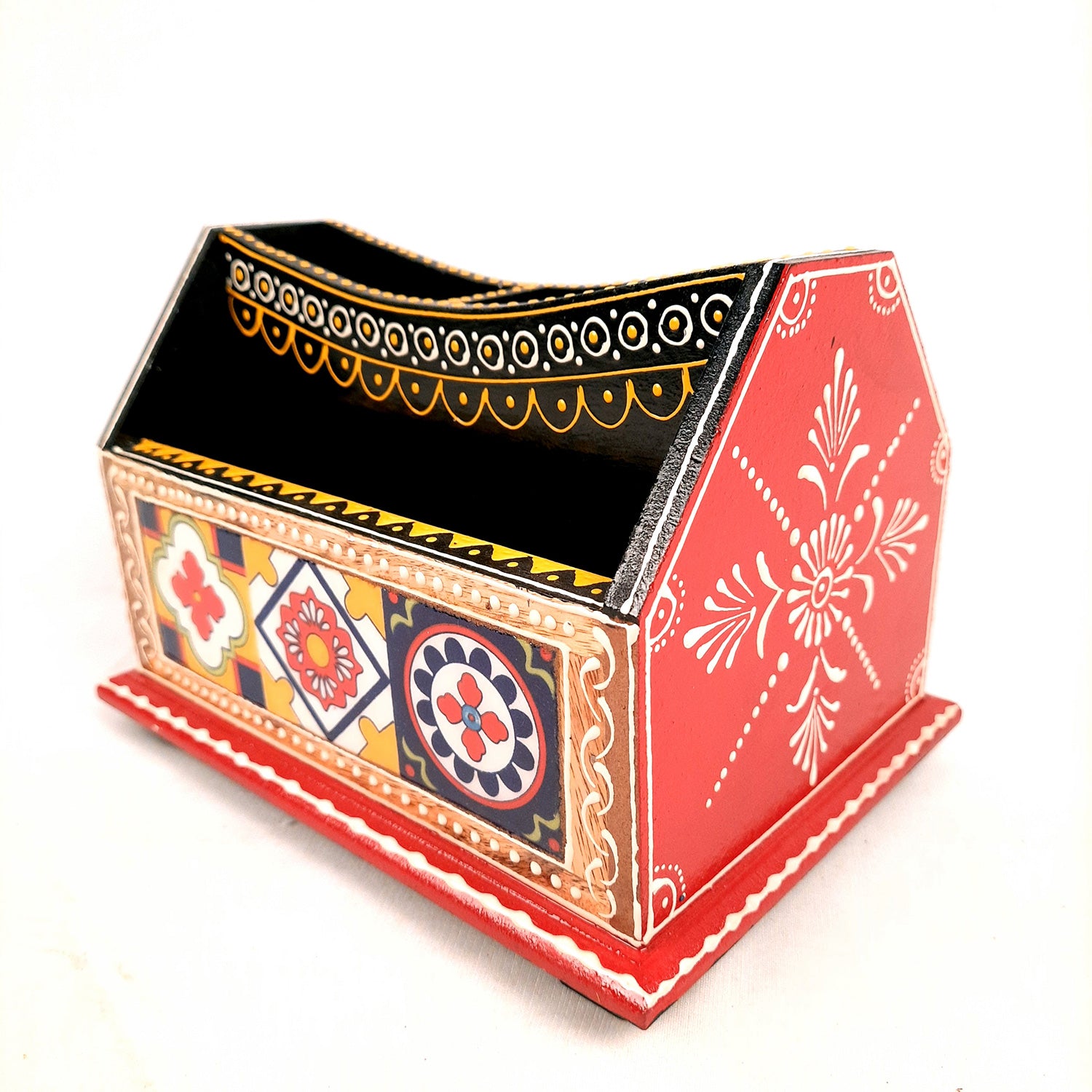 Wood Desk Organizer- for Office Desk - 6 Inch- Apkamart