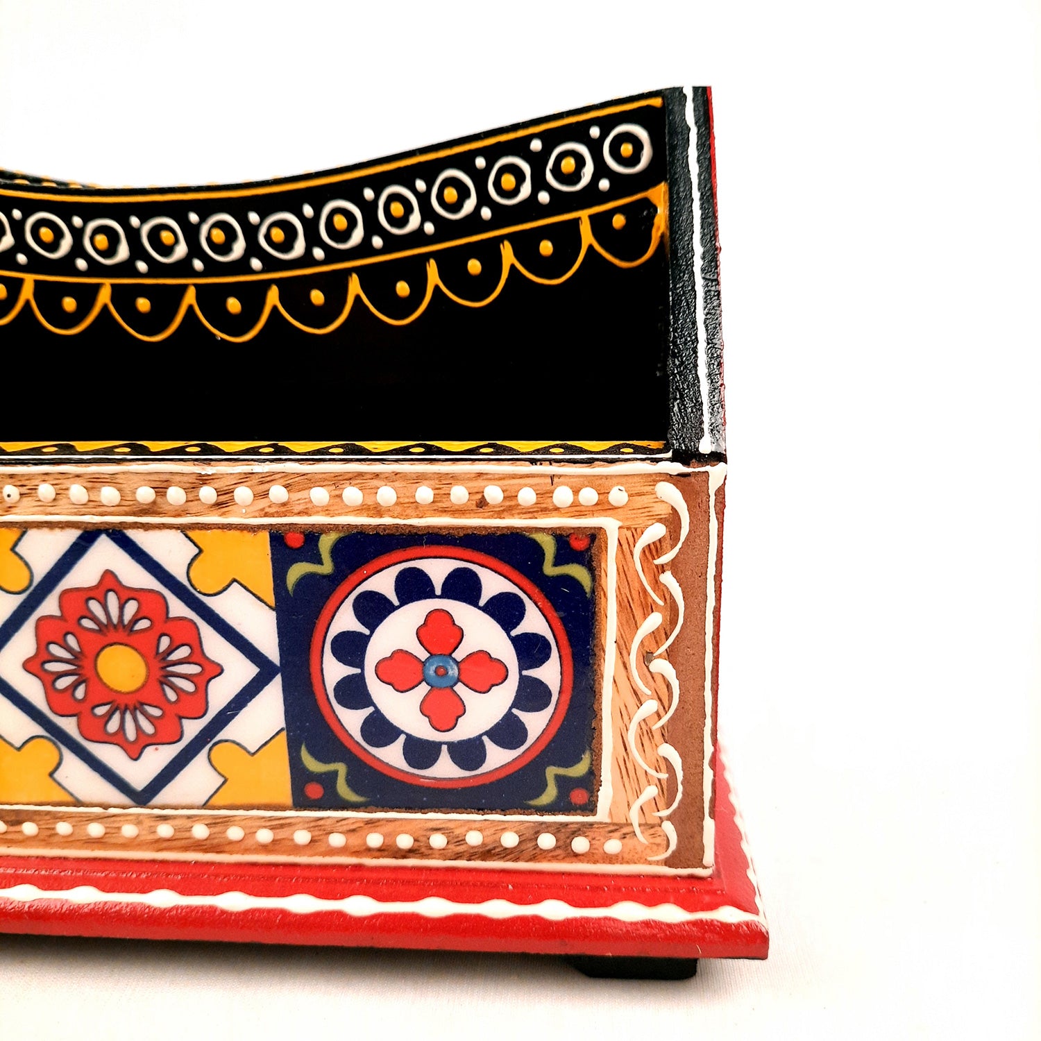 Wood Desk Organizer- for Office Desk - 6 Inch- Apkamart