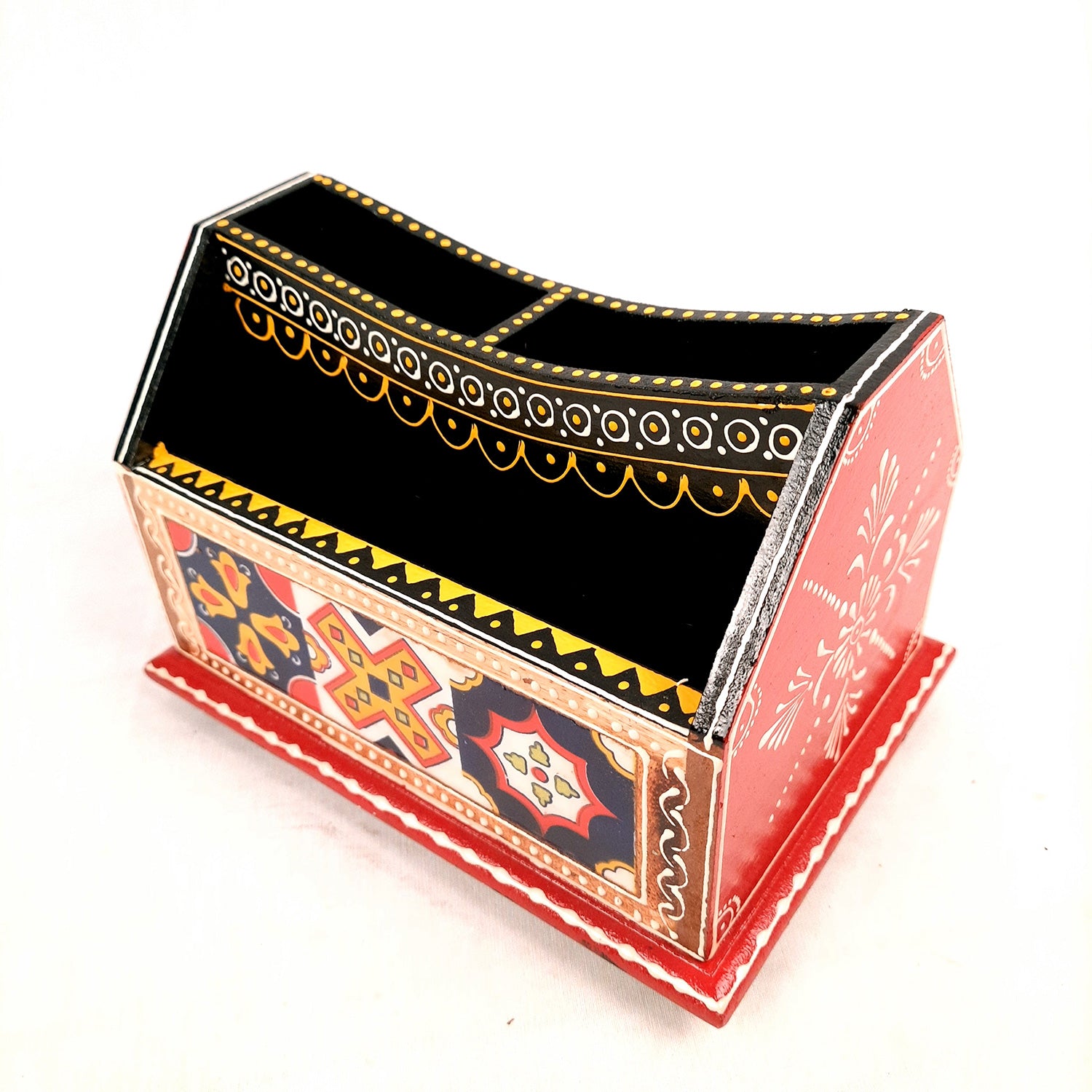 Wood Desk Organizer- for Office Desk - 6 Inch- Apkamart