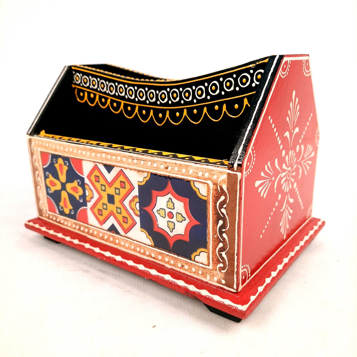 Wood Desk Organizer- for Office Desk - 6 Inch- Apkamart