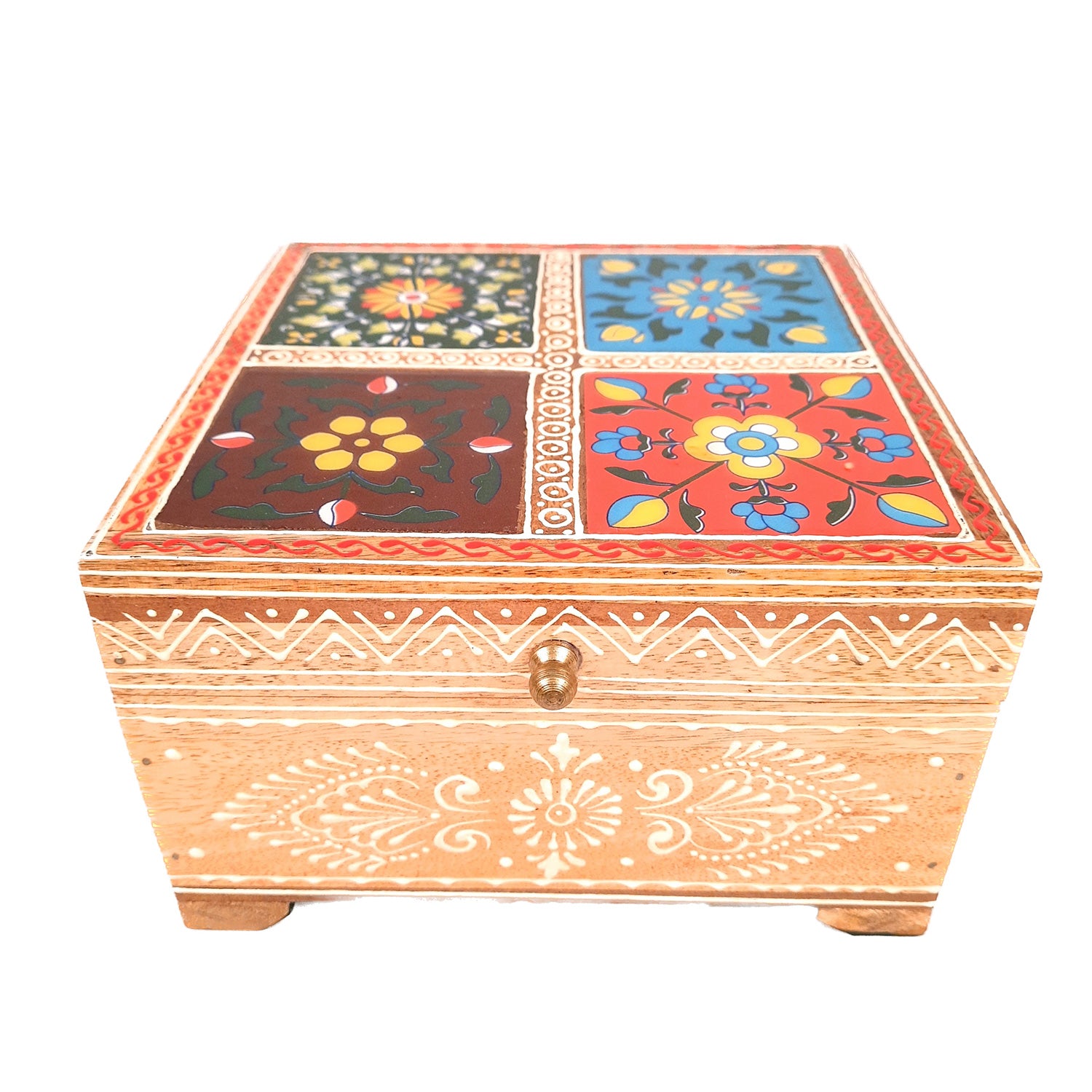 Fourtile Jewellery Box for Earrings | Jewellery Organizer - 4 Inch- Apkamart
