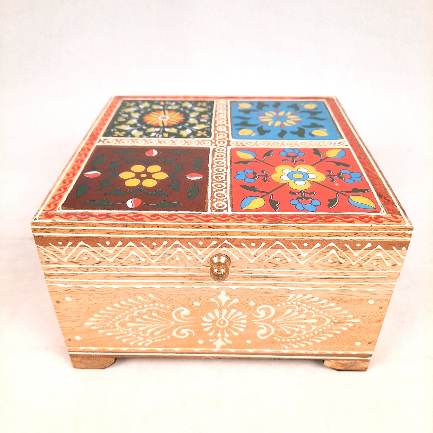Fourtile Jewellery Box for Earrings | Jewellery Organizer - 4 Inch- Apkamart